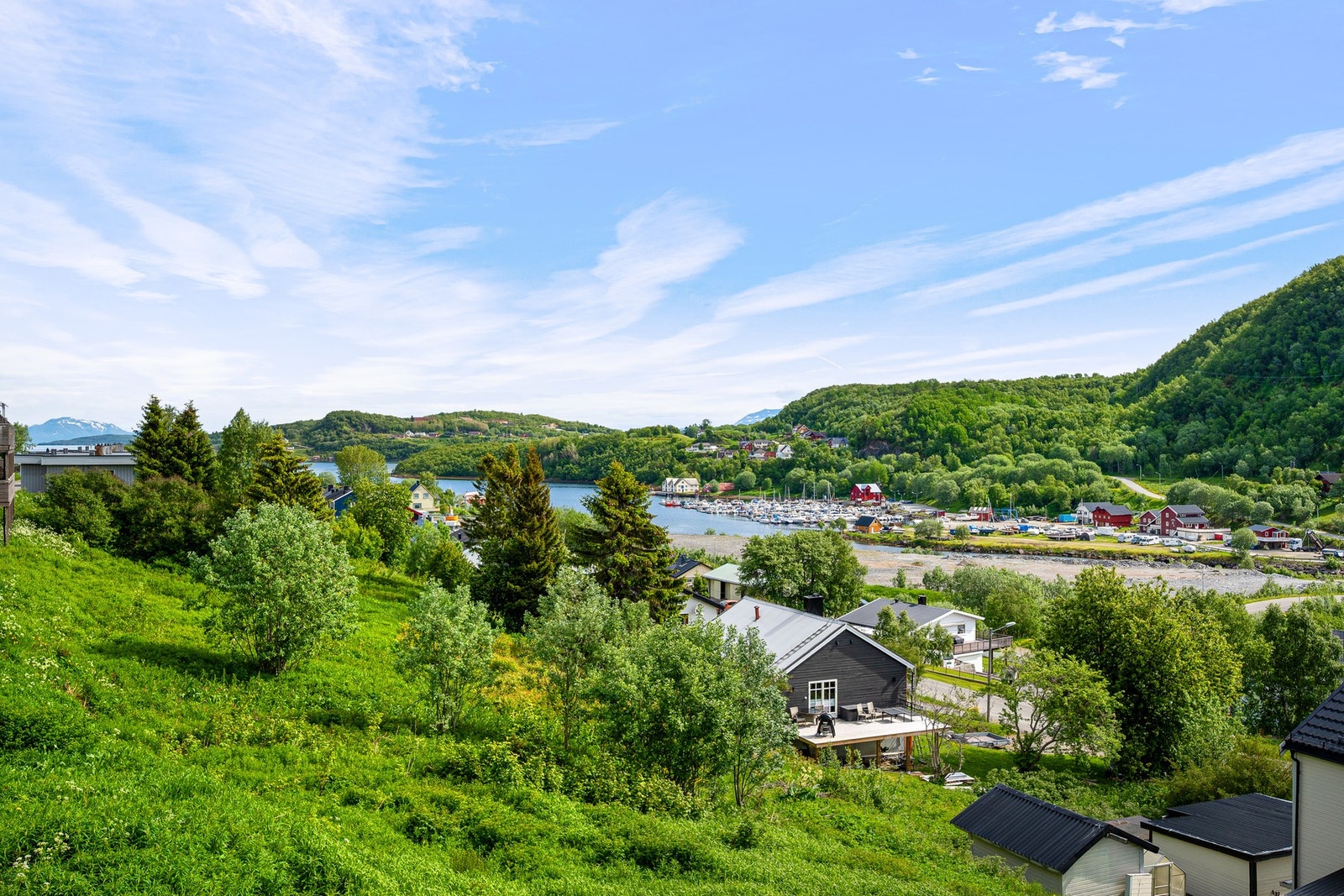 Stort grøntområde nedenfor leiligheten Galleribilde