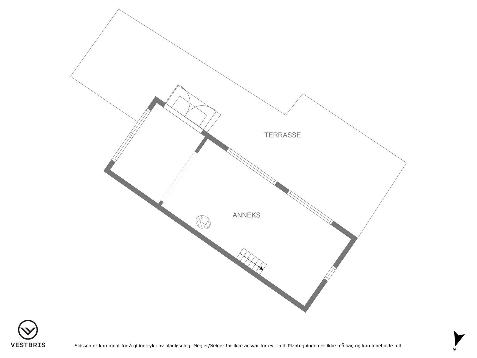 Plantegning anneks Galleribilde