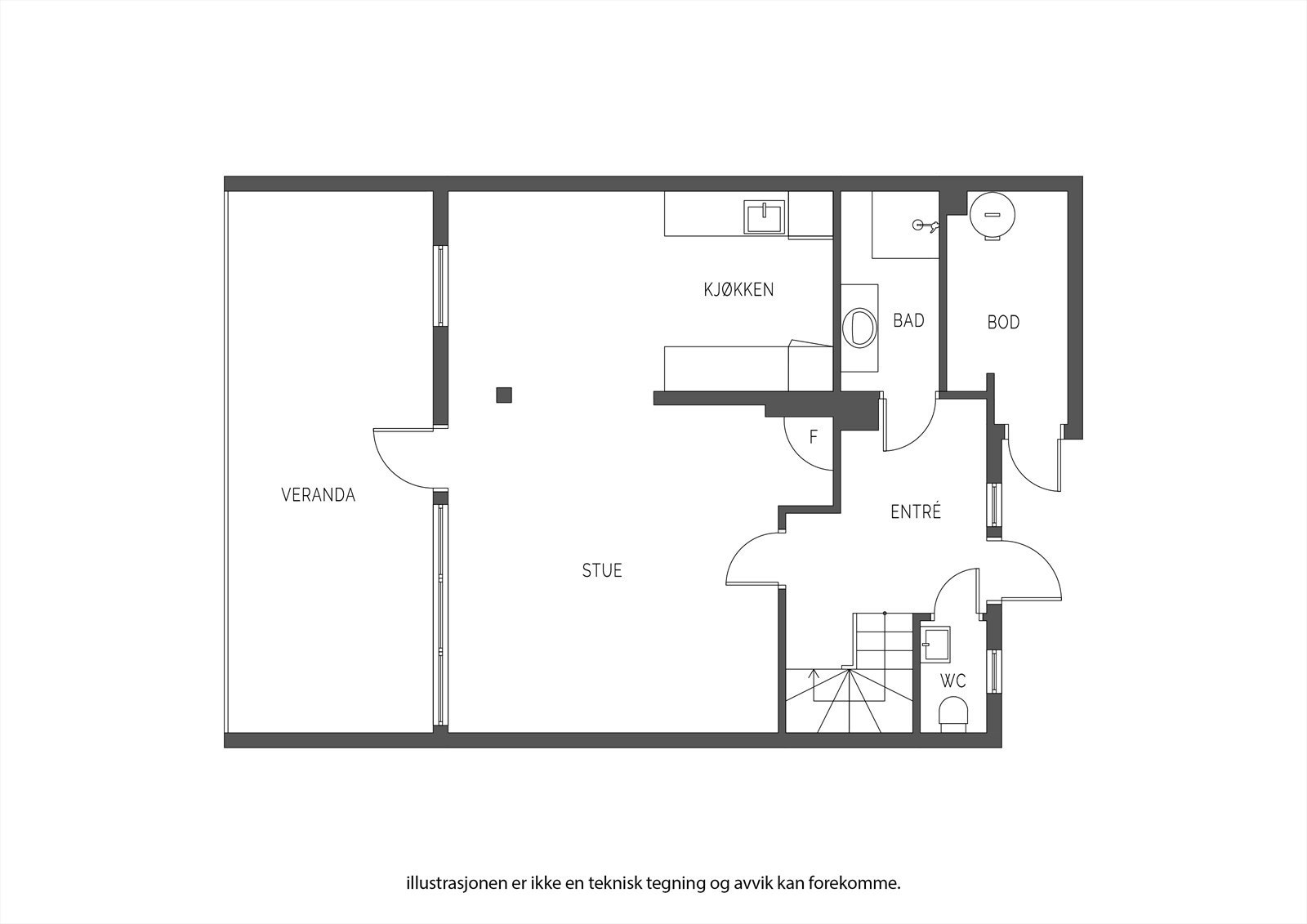 Planskisse | 1.Etasje Galleribilde