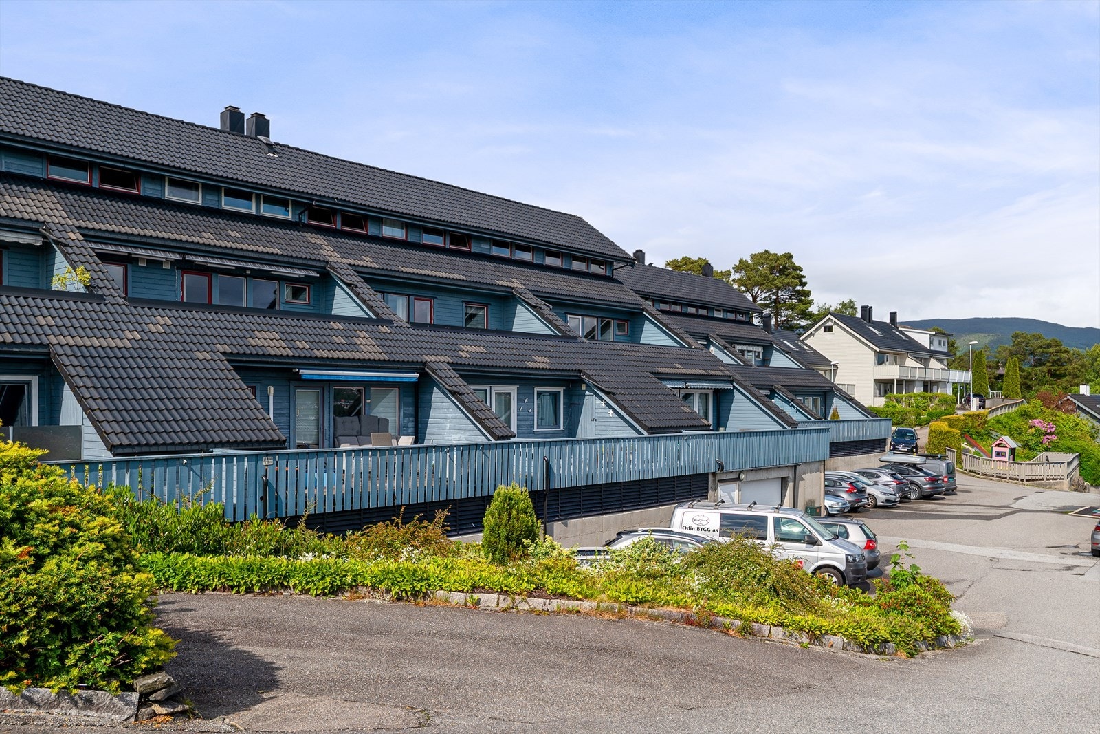 Boligen ligger flott tilrette øverst i komplekset. Galleribilde