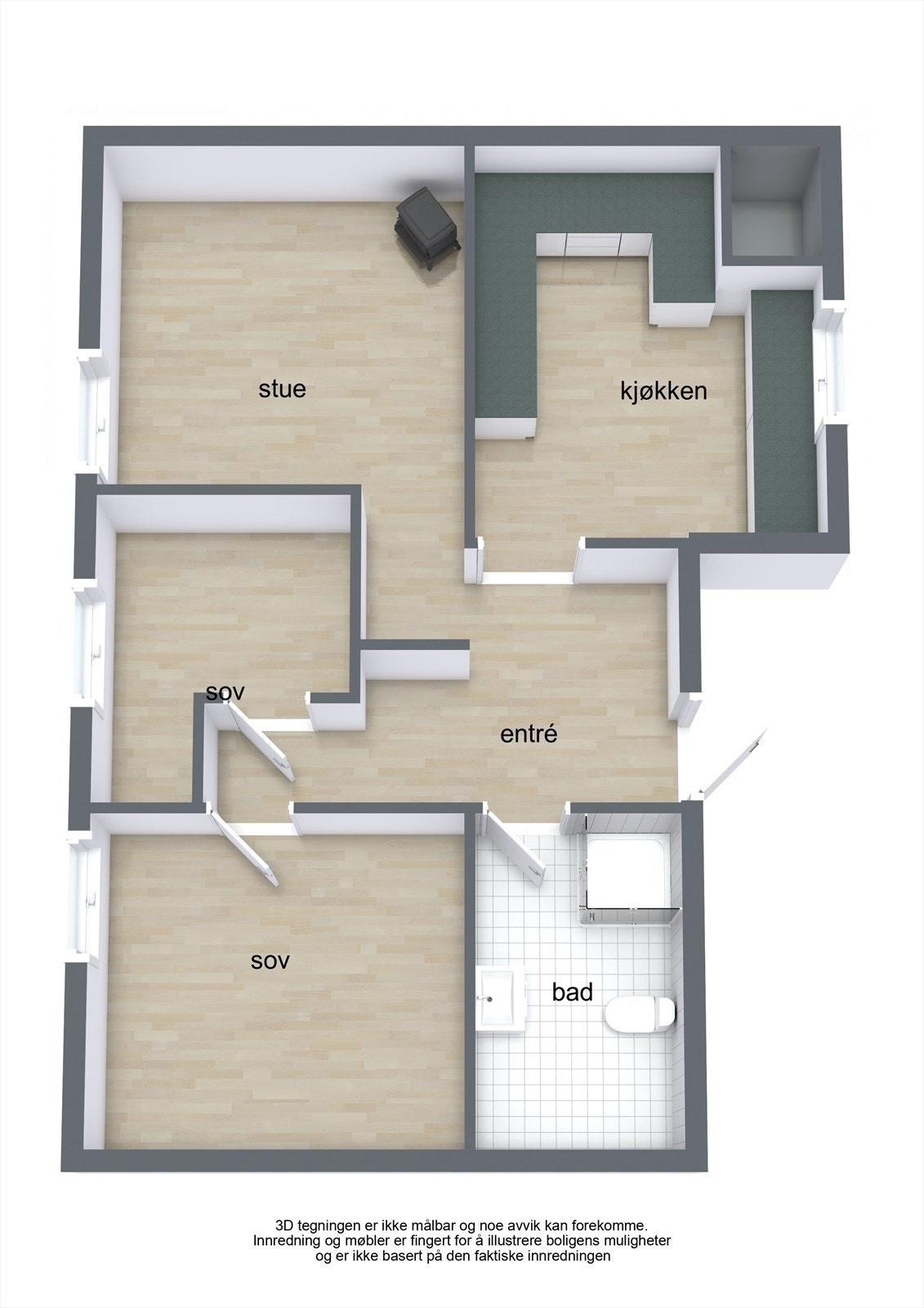 Plantegning Galleribilde