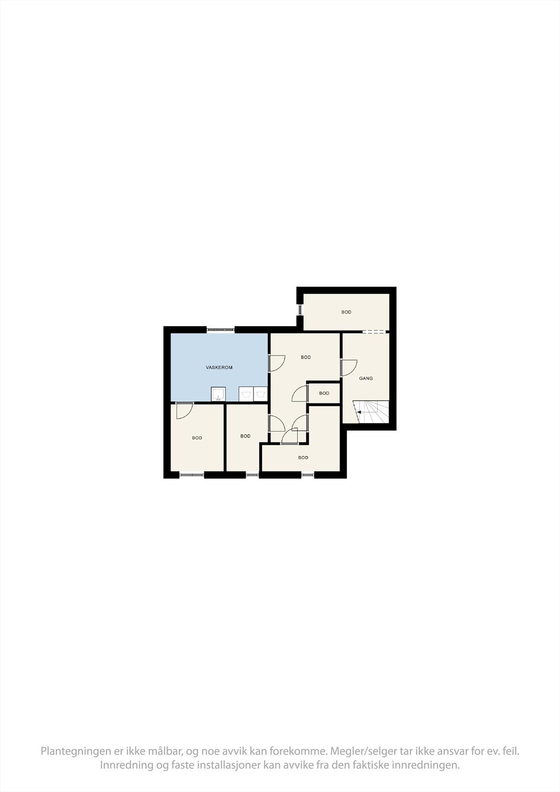 Plantegning kjeller Galleribilde