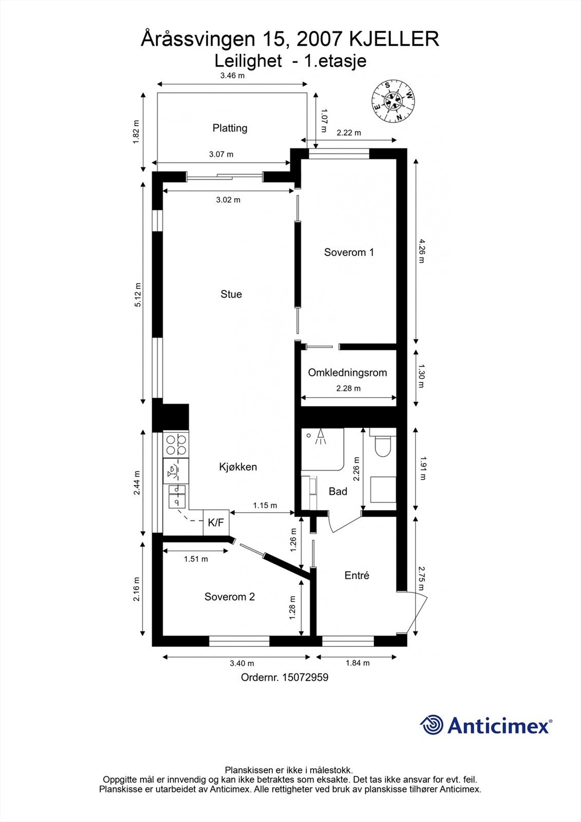 Plantegning - 1.etasje Galleribilde