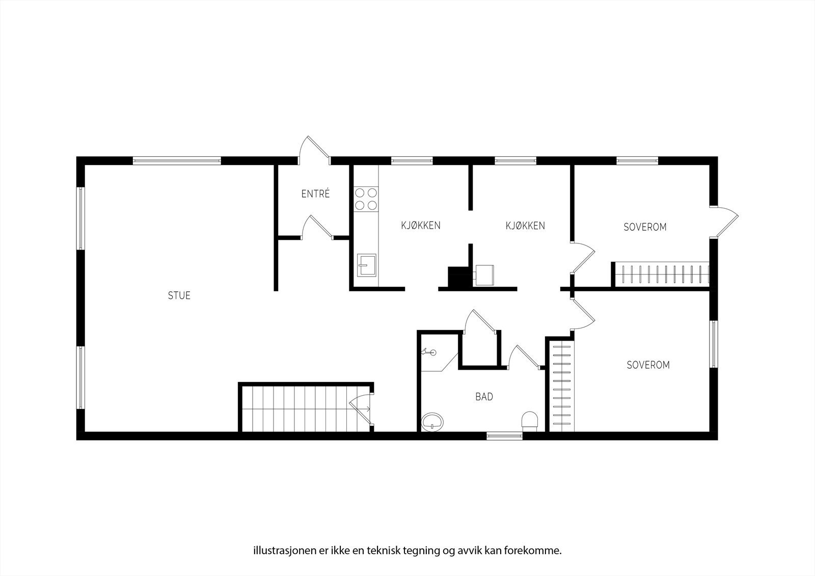 Plantegning 1. etasje. Galleribilde