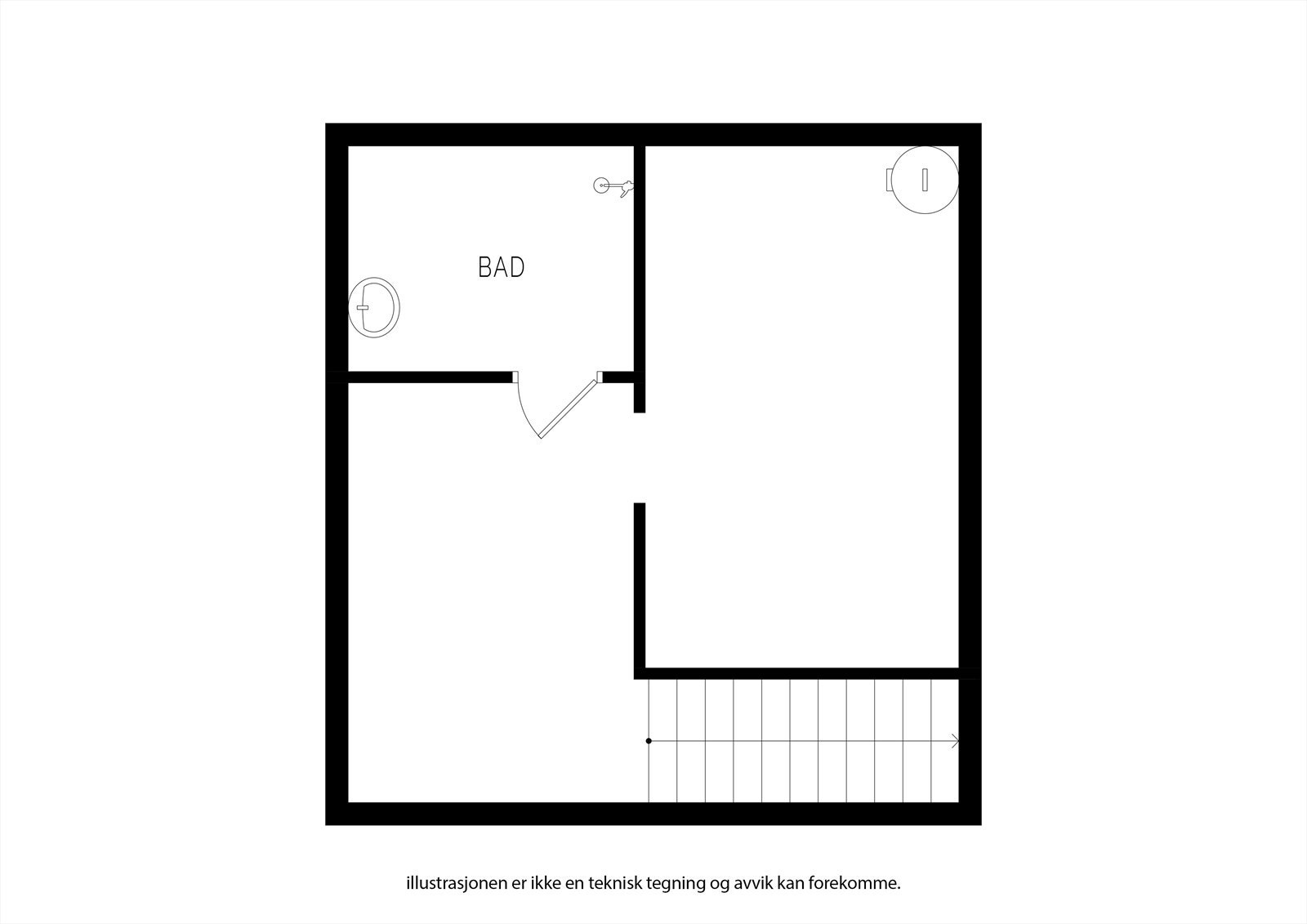 Plantegning kjeller. Galleribilde