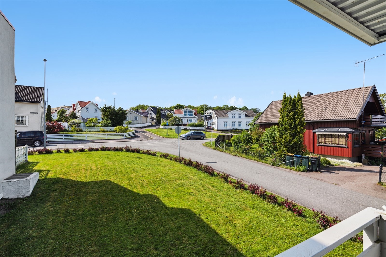 Utsikt fra balkongen Galleribilde