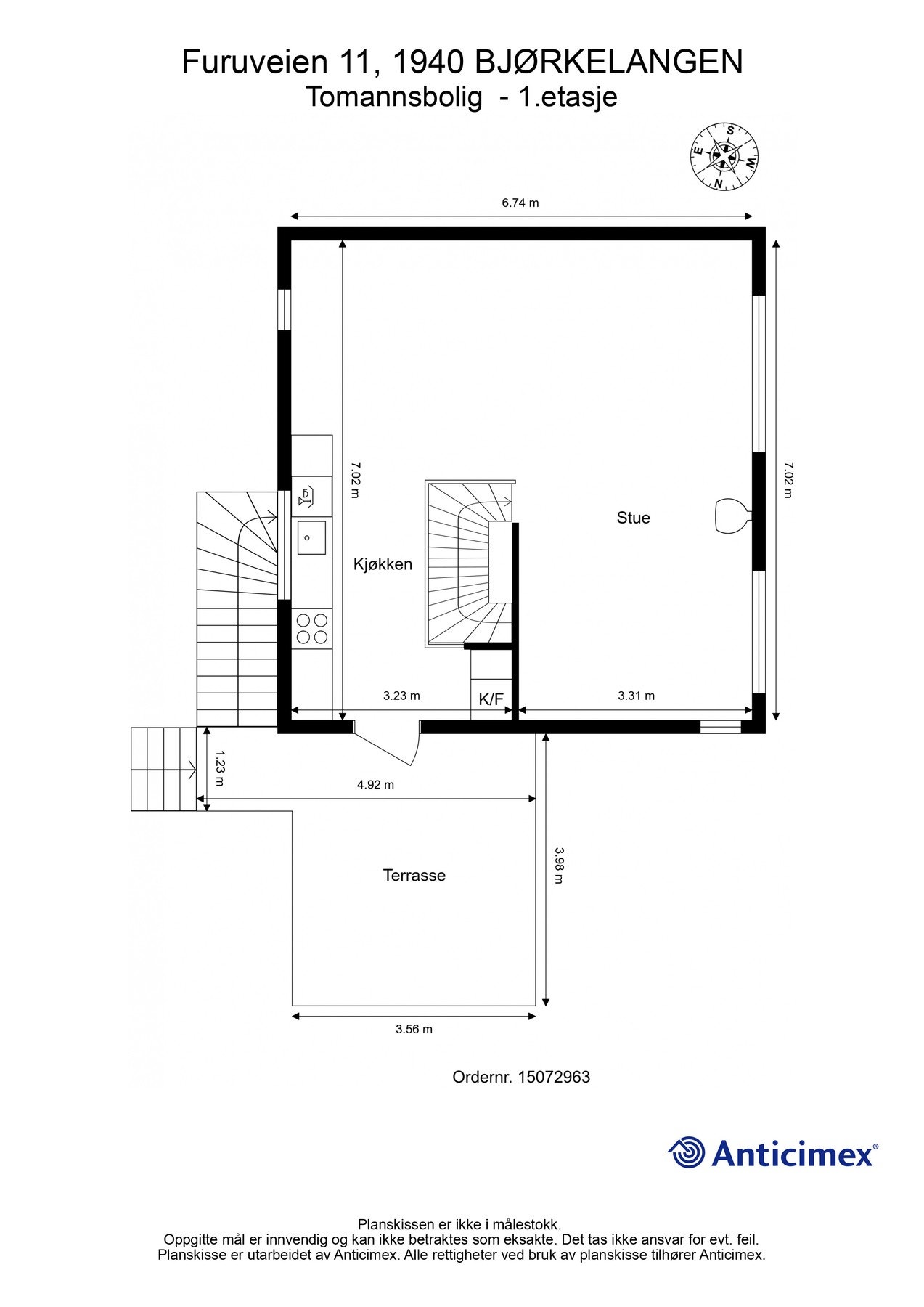 For en ekstra liten oversikt får du først se plantegningen over etasjen. Galleribilde
