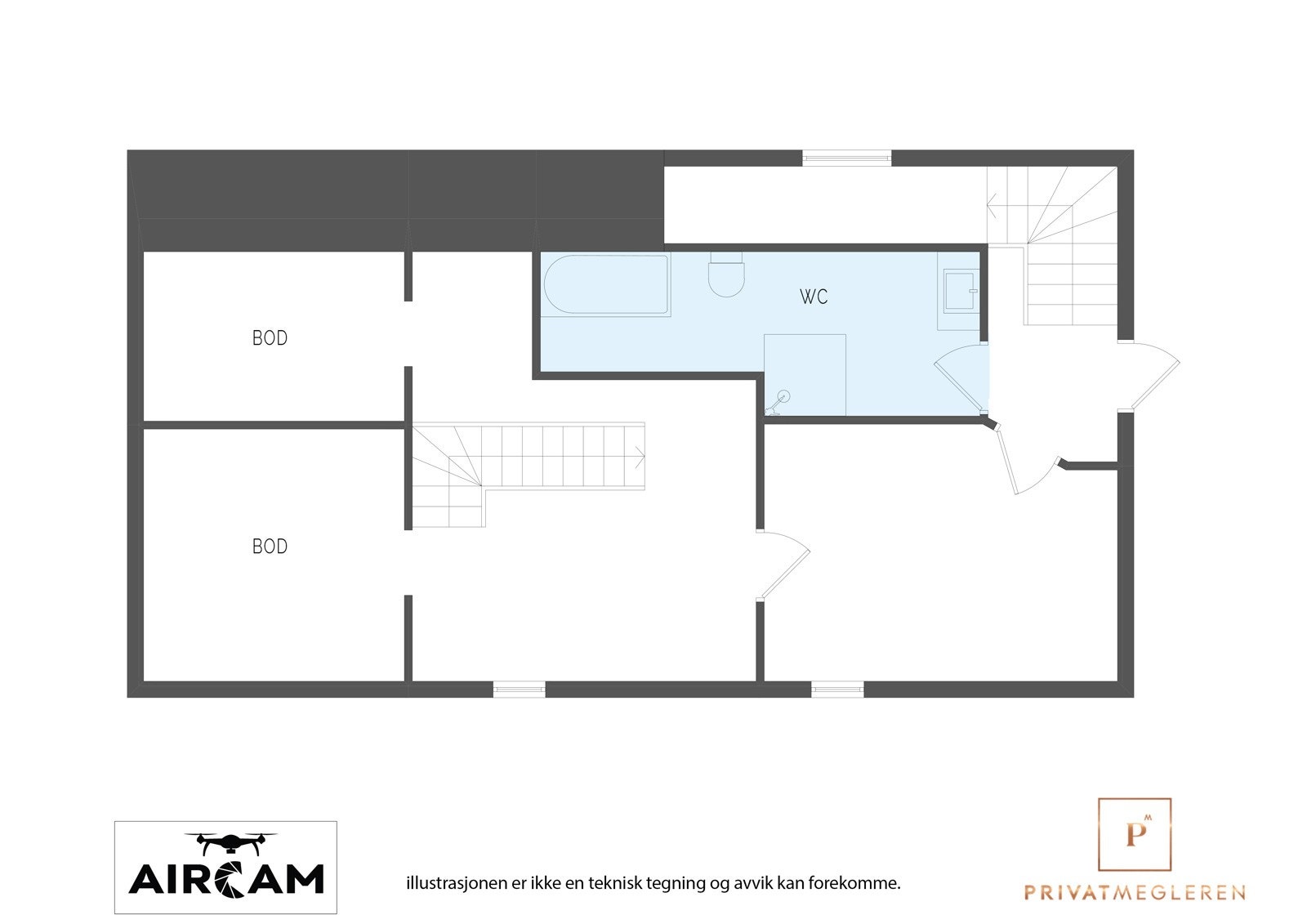 Plantegning kjeller Galleribilde