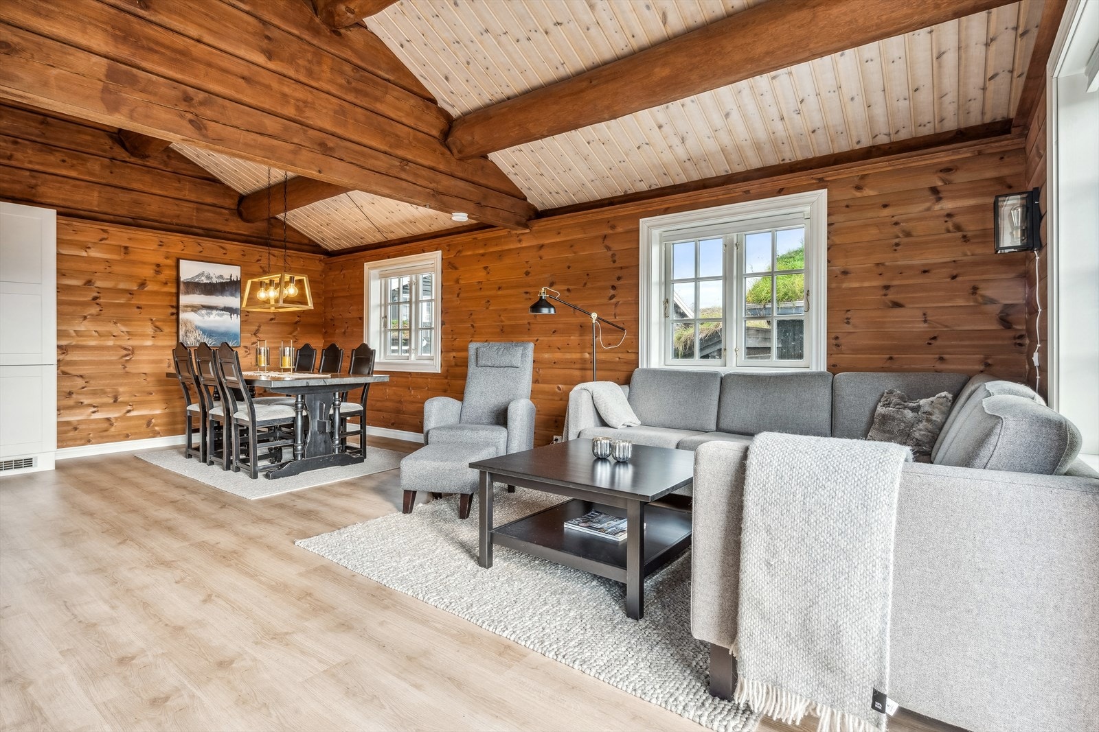 God plass til både sofagruppe og spisebord Galleribilde