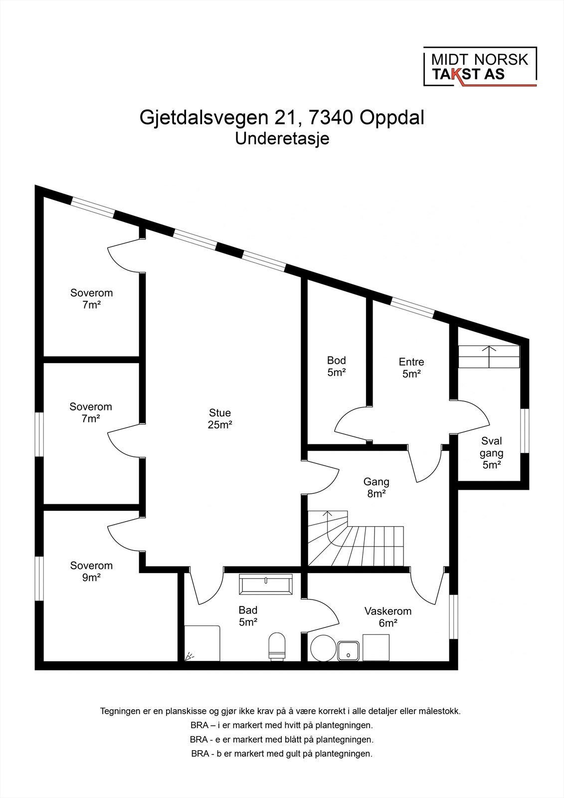 Planskisse underetasje Galleribilde