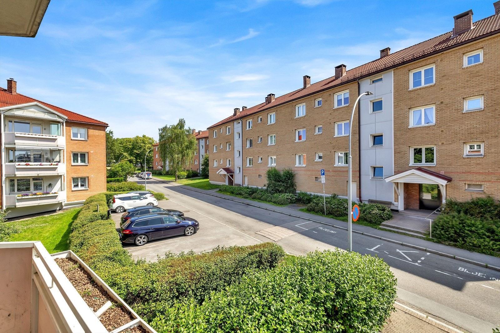 Utsikt fra balkong Galleribilde