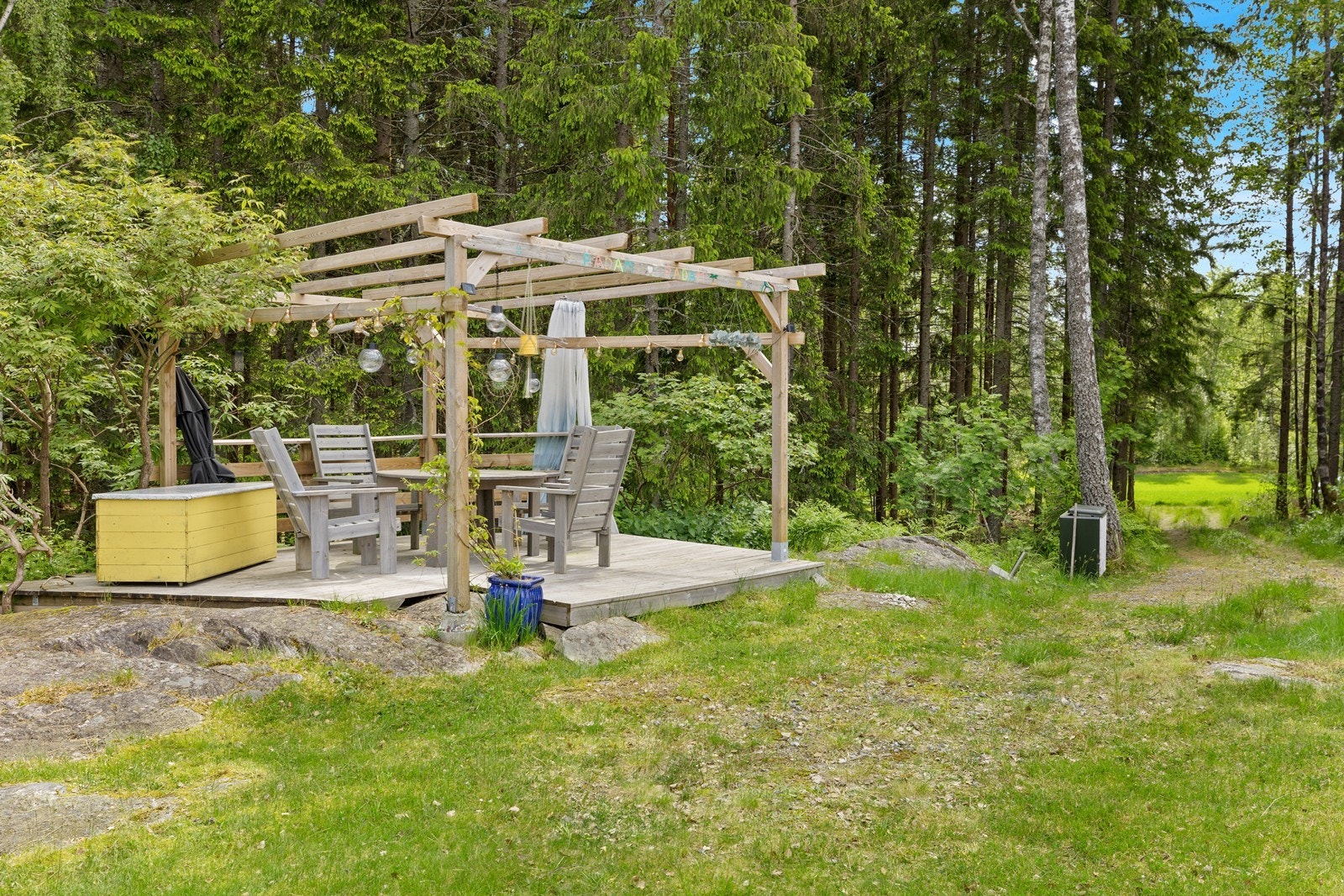 Det er bilvei helt fram til hytta Galleribilde