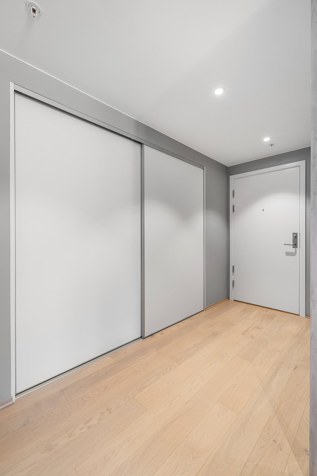 I tilknytning til entréen er det også skyvedør til praktisk bodrom. Galleribilde