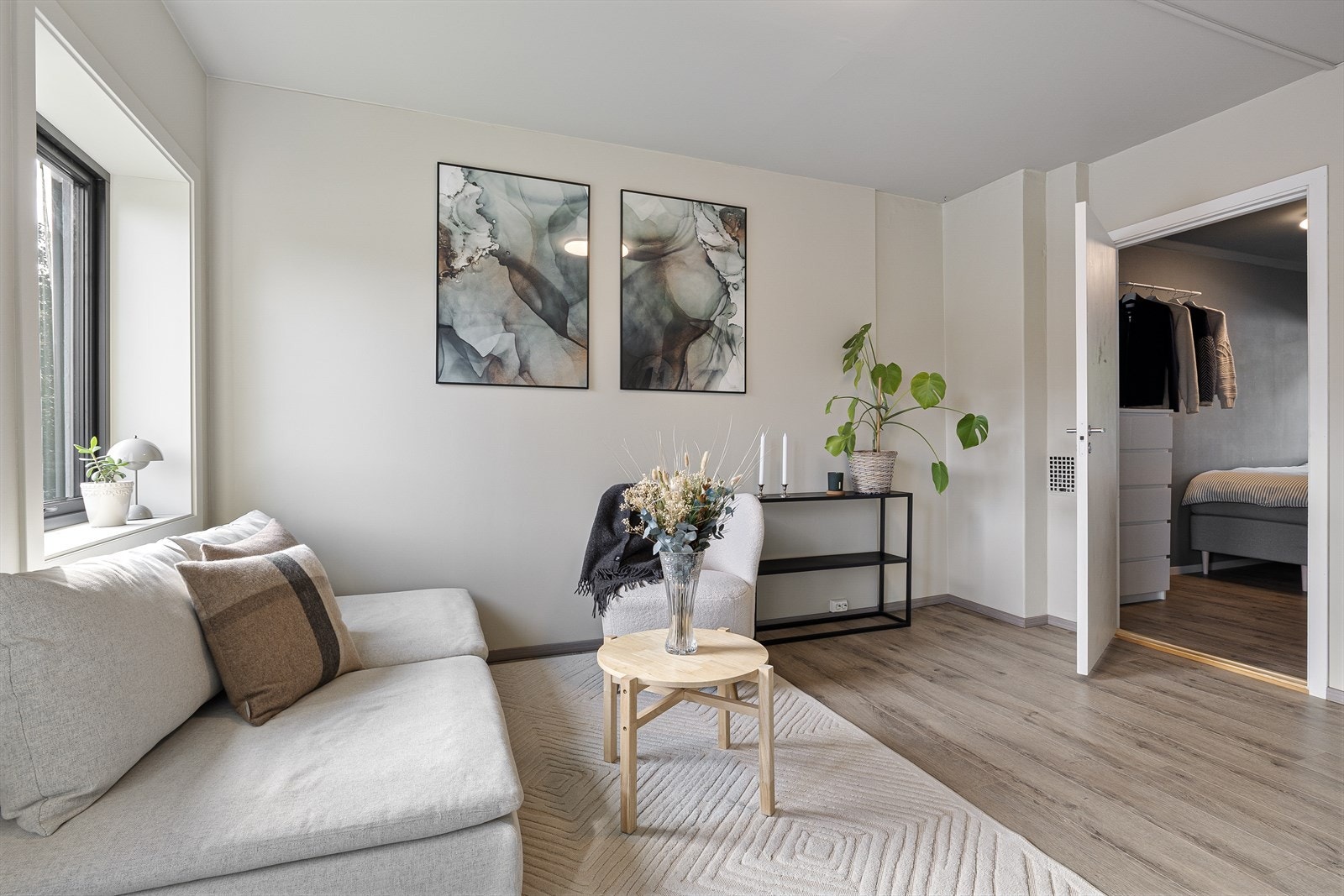 Leiligheten har to soverom Galleribilde