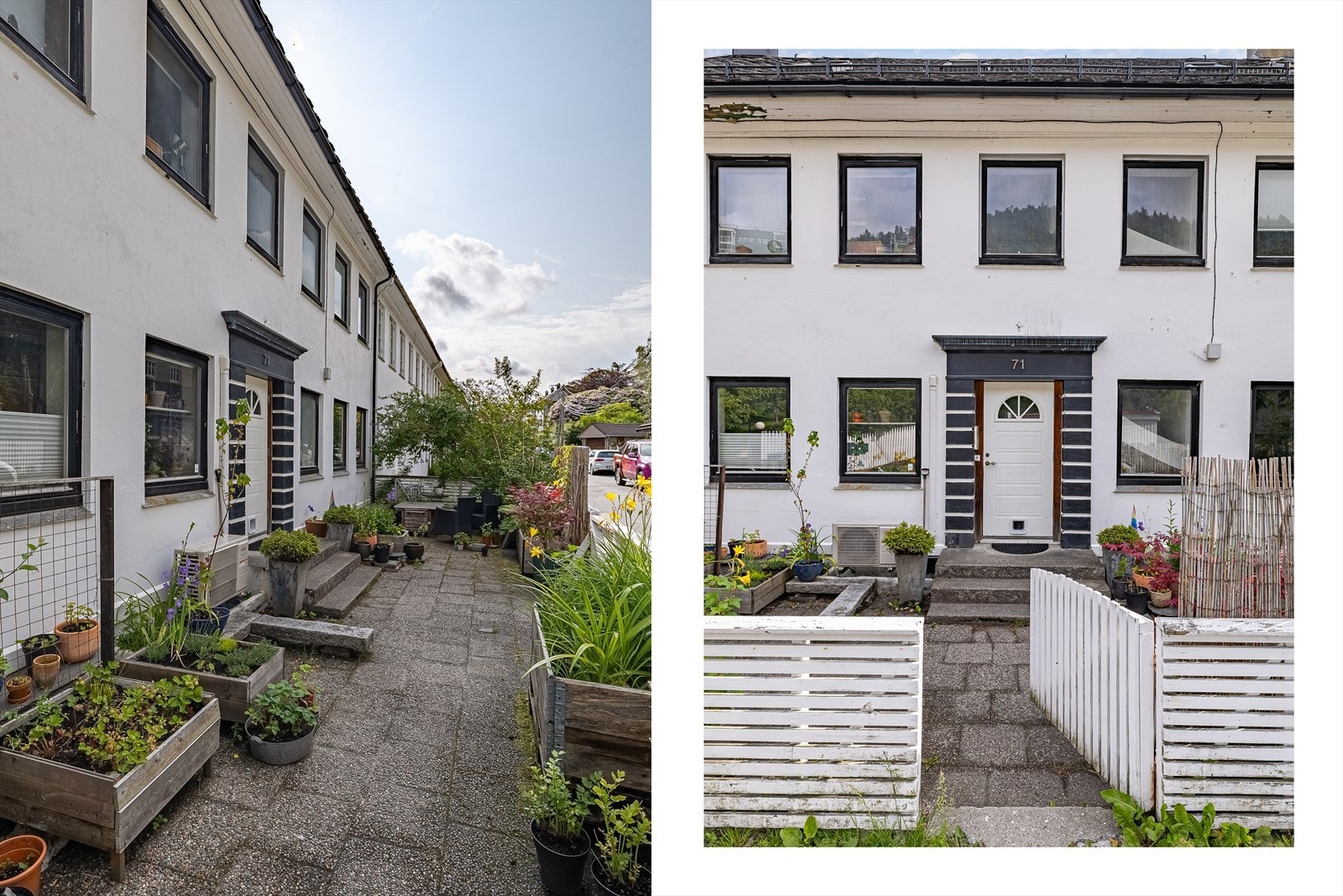 Koselig inngangsparti til bygget. Galleribilde