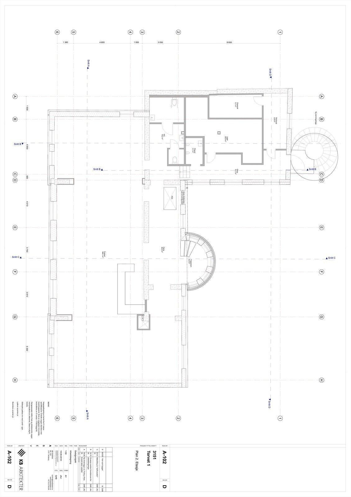 Plantegning 1.etg Galleribilde