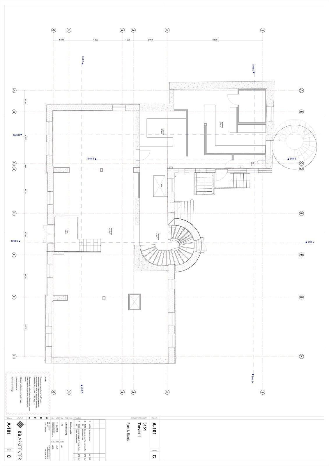 Plantegning 2.etg Galleribilde