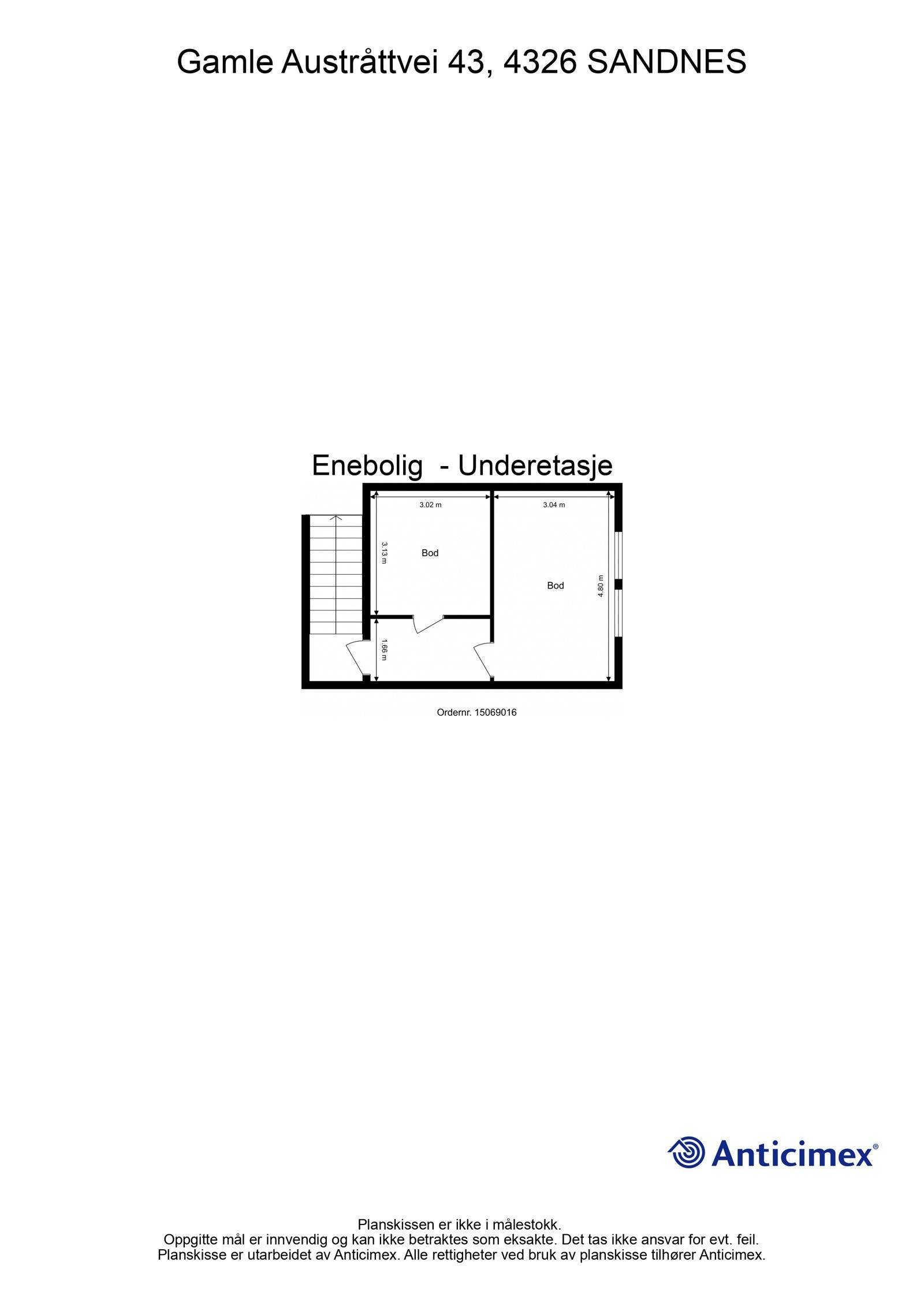 Plantegning underetasje Galleribilde