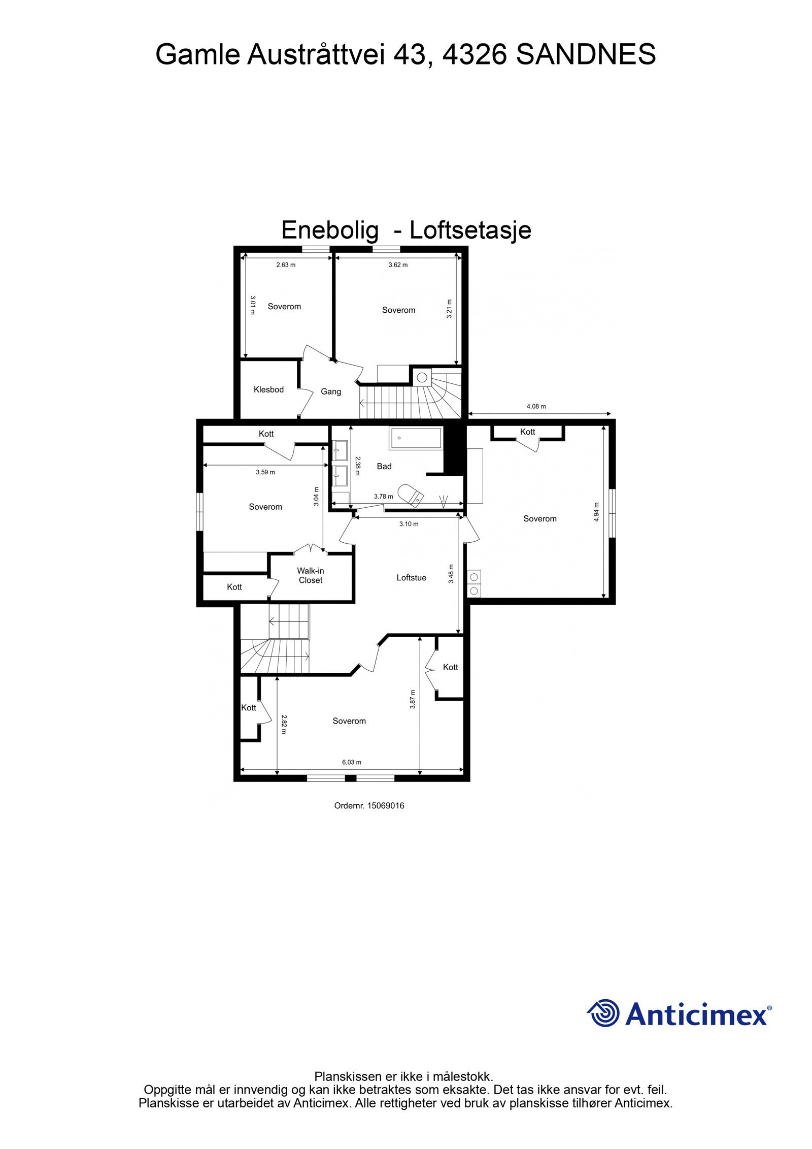 Plantegning 2.etasje Galleribilde