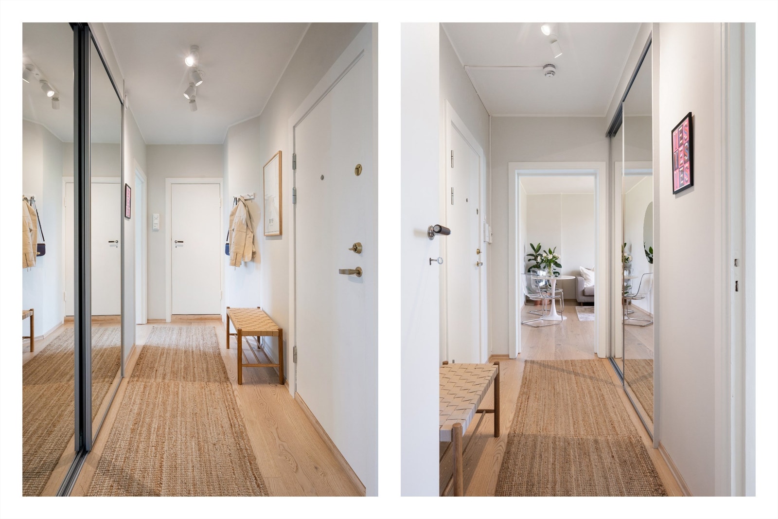 Velkommen inn i en lys og innbydende entré! Galleribilde