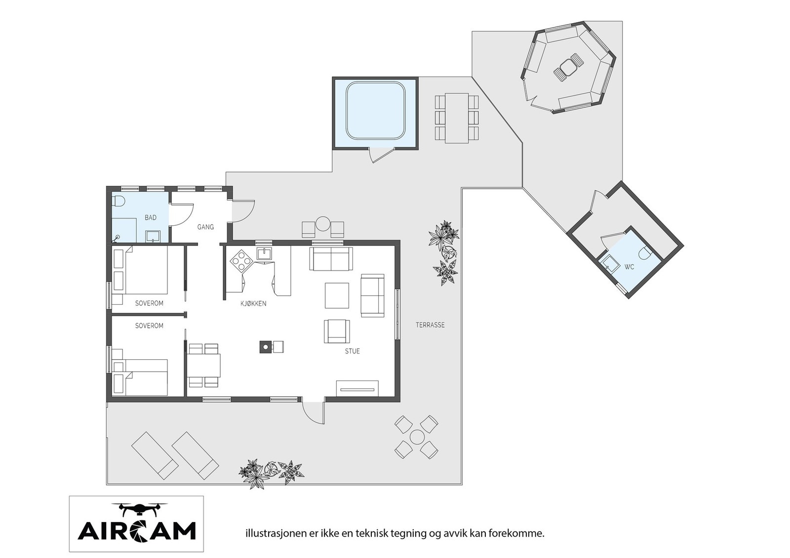 Plantegning Galleribilde