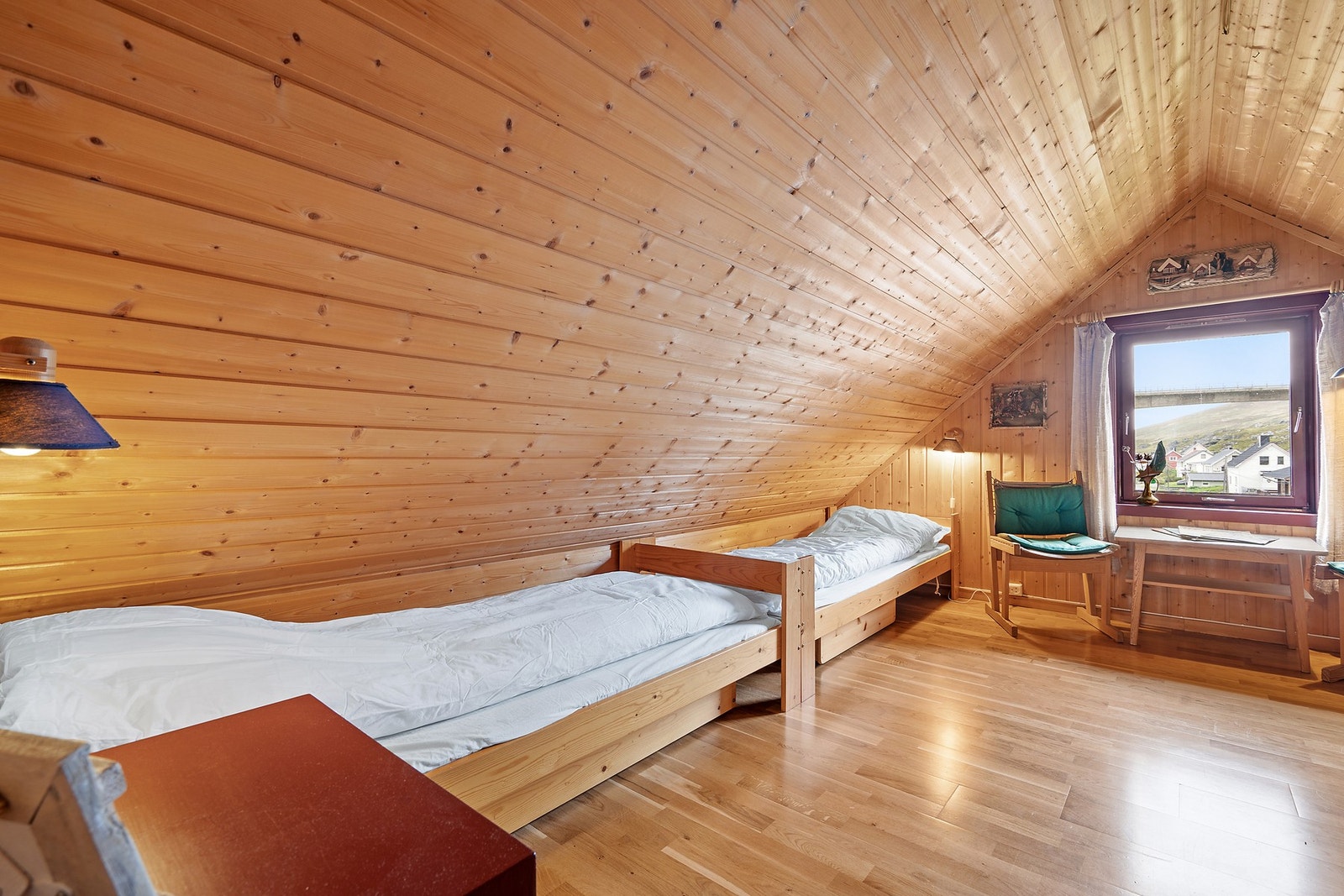 Soverom på loft Galleribilde
