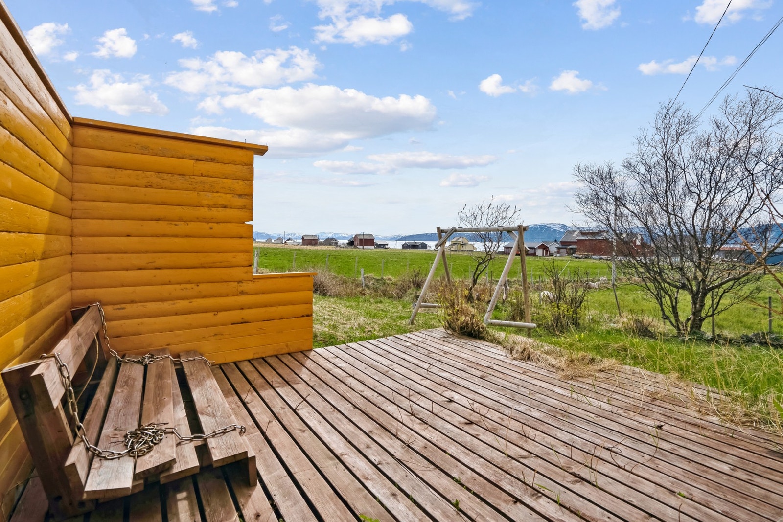 Hyggelig terrasse Galleribilde
