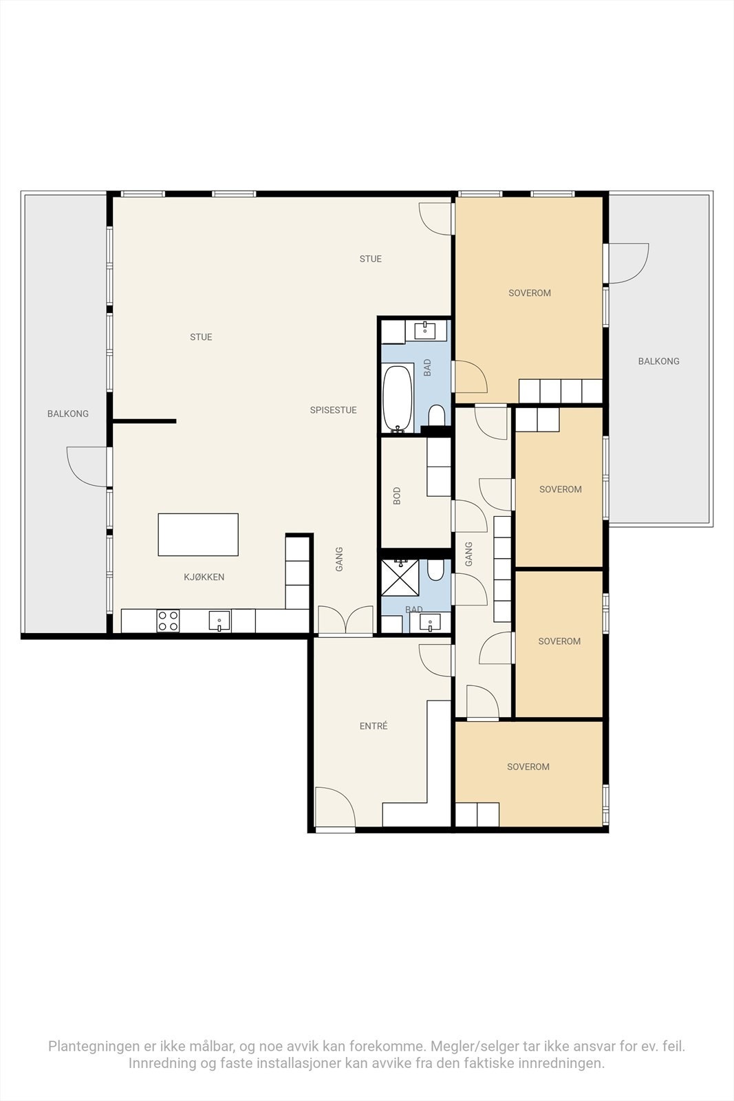 Plantegning 5. etasje Galleribilde
