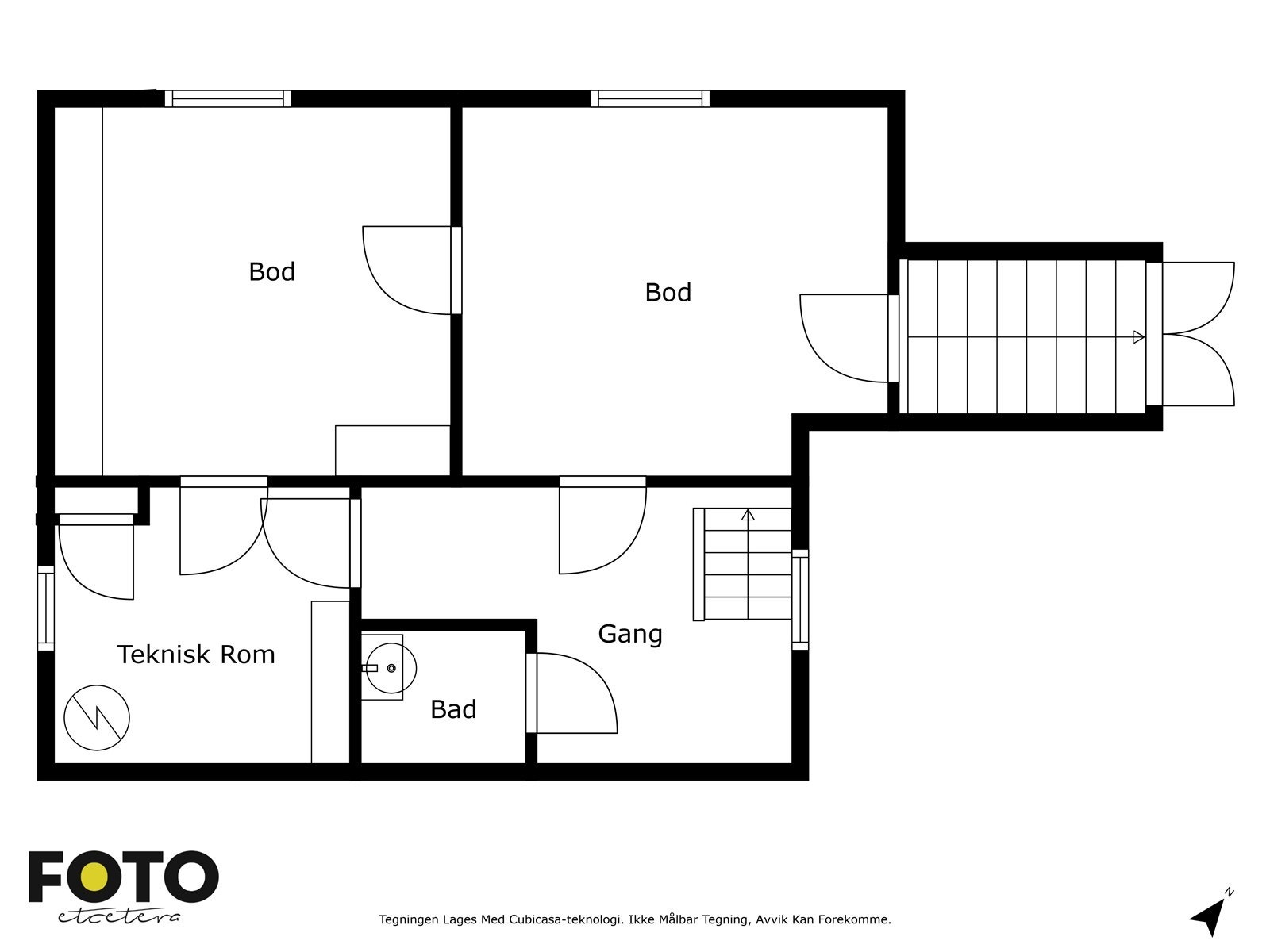 Veiledende planskisse kjeller. Ikke målbar Galleribilde