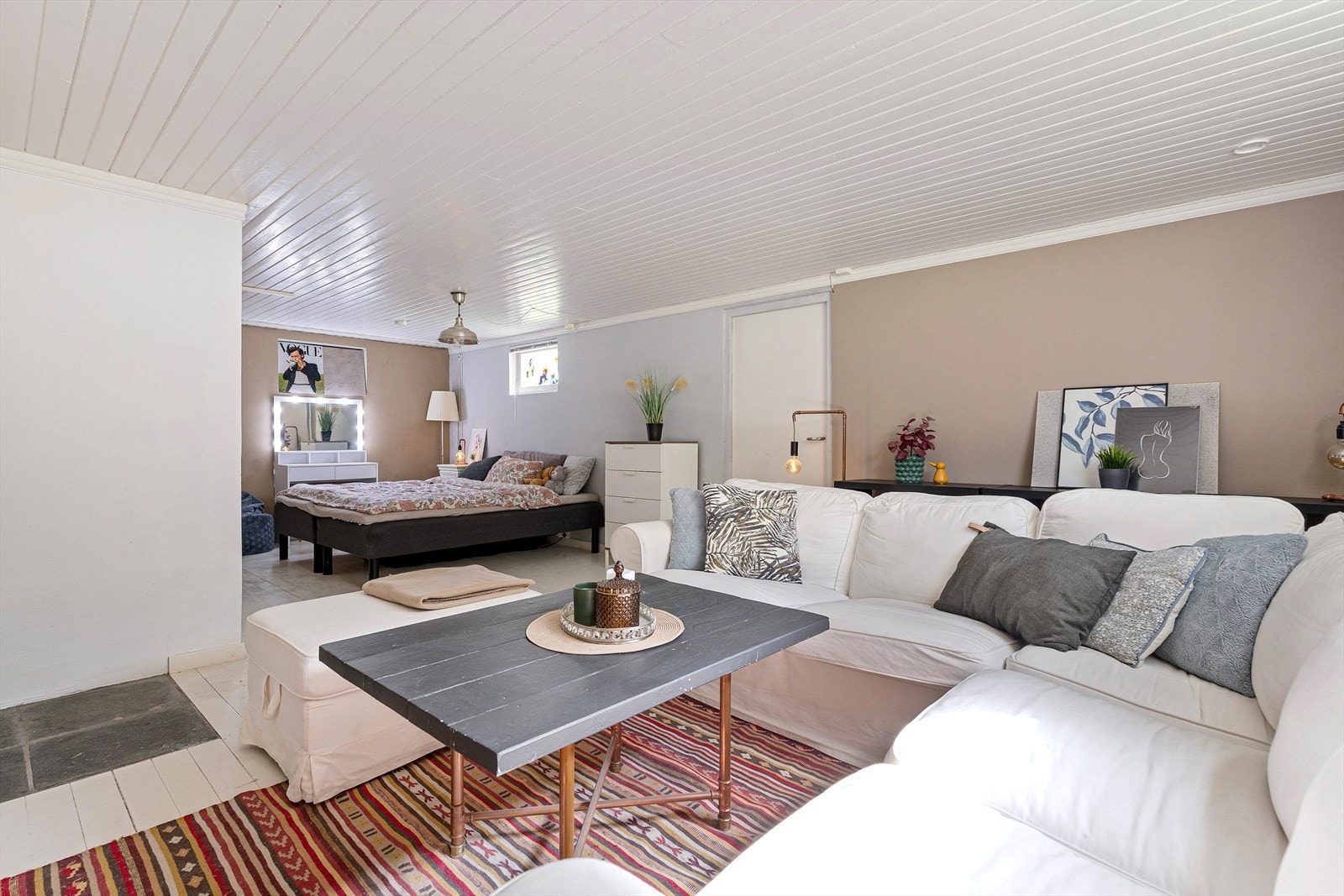 Her står det en seng, men rommet er ikke godkjent som soverom Galleribilde