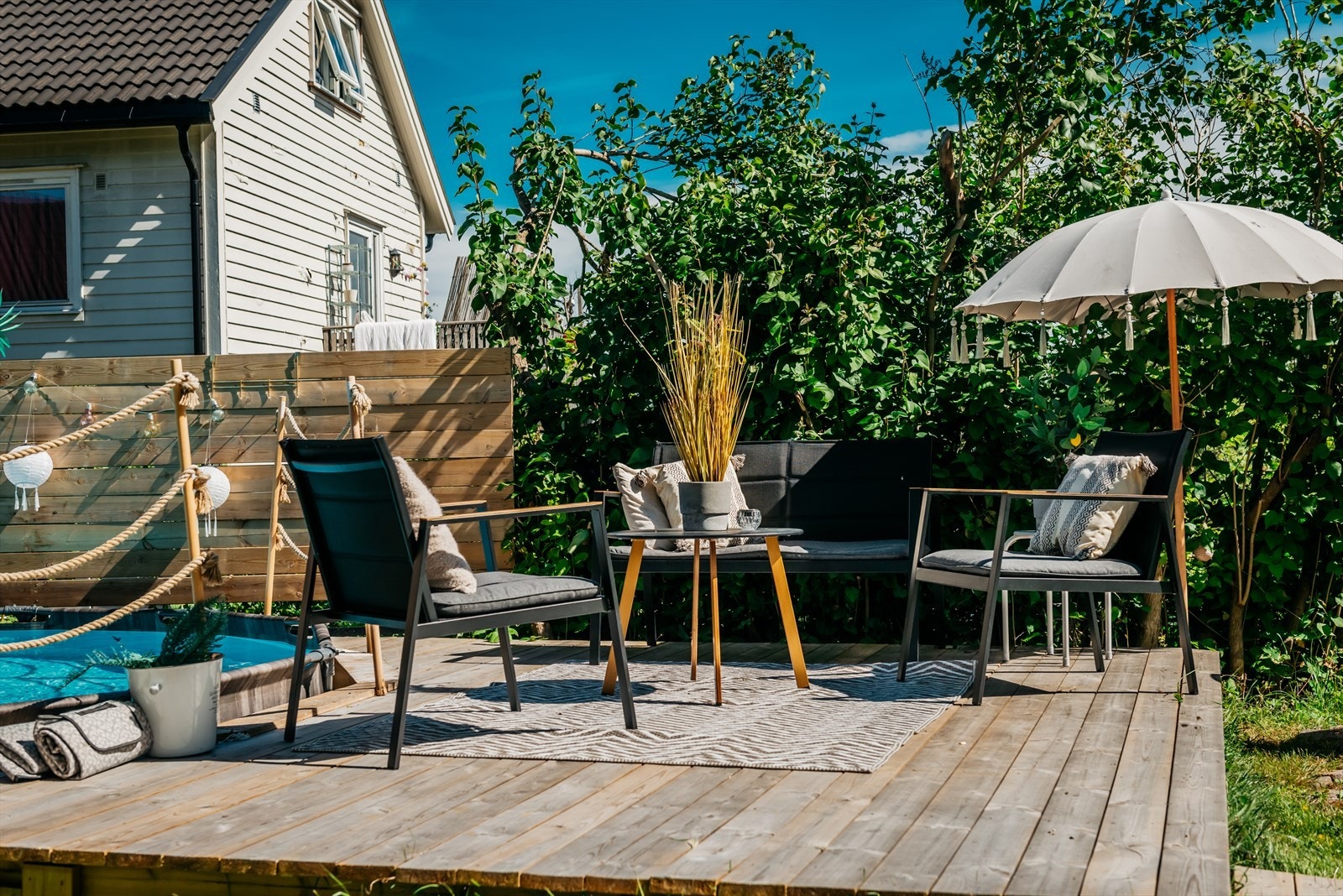 I denne hagen har du en 4-5 soner, dette er jo bassengsonen Galleribilde