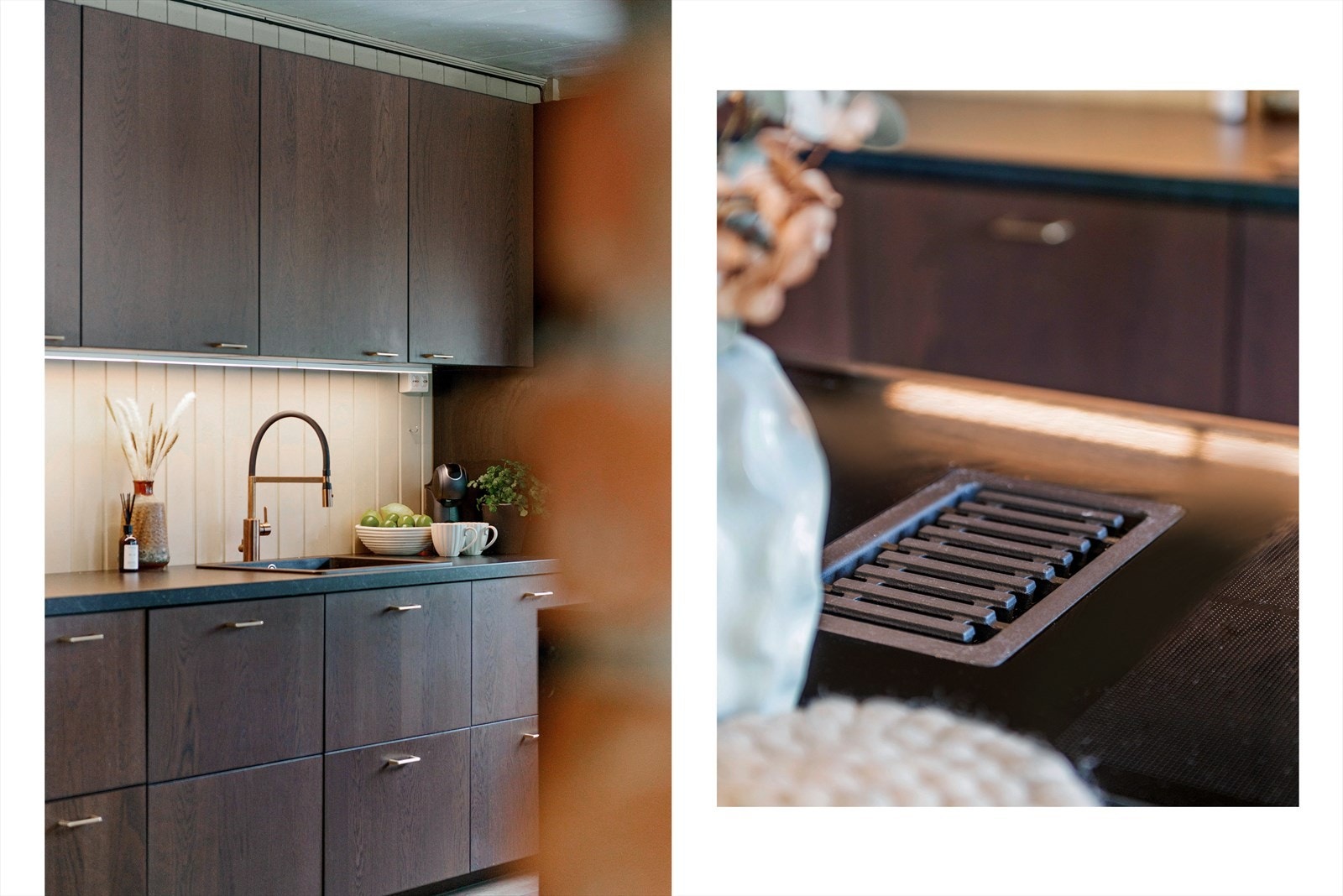 Altså, detaljene på dette kjøkkenet er ikke bare lekre, men også praktiske Galleribilde