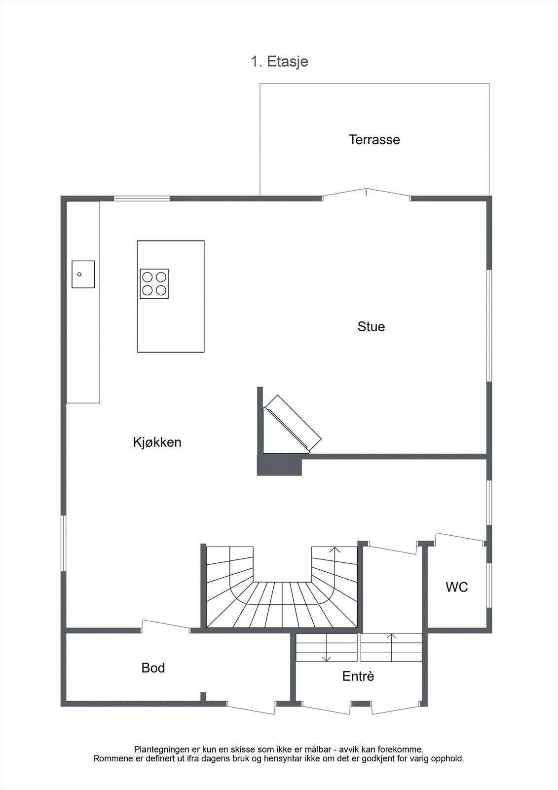 Plantegning - 1. etasje Galleribilde
