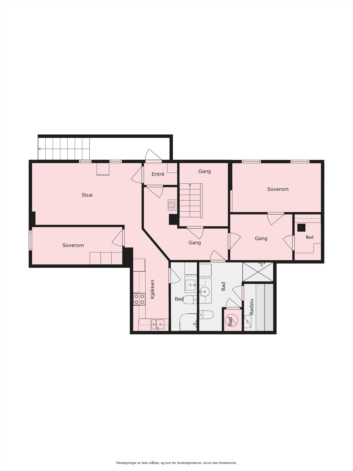 Plantegning kjeller Galleribilde