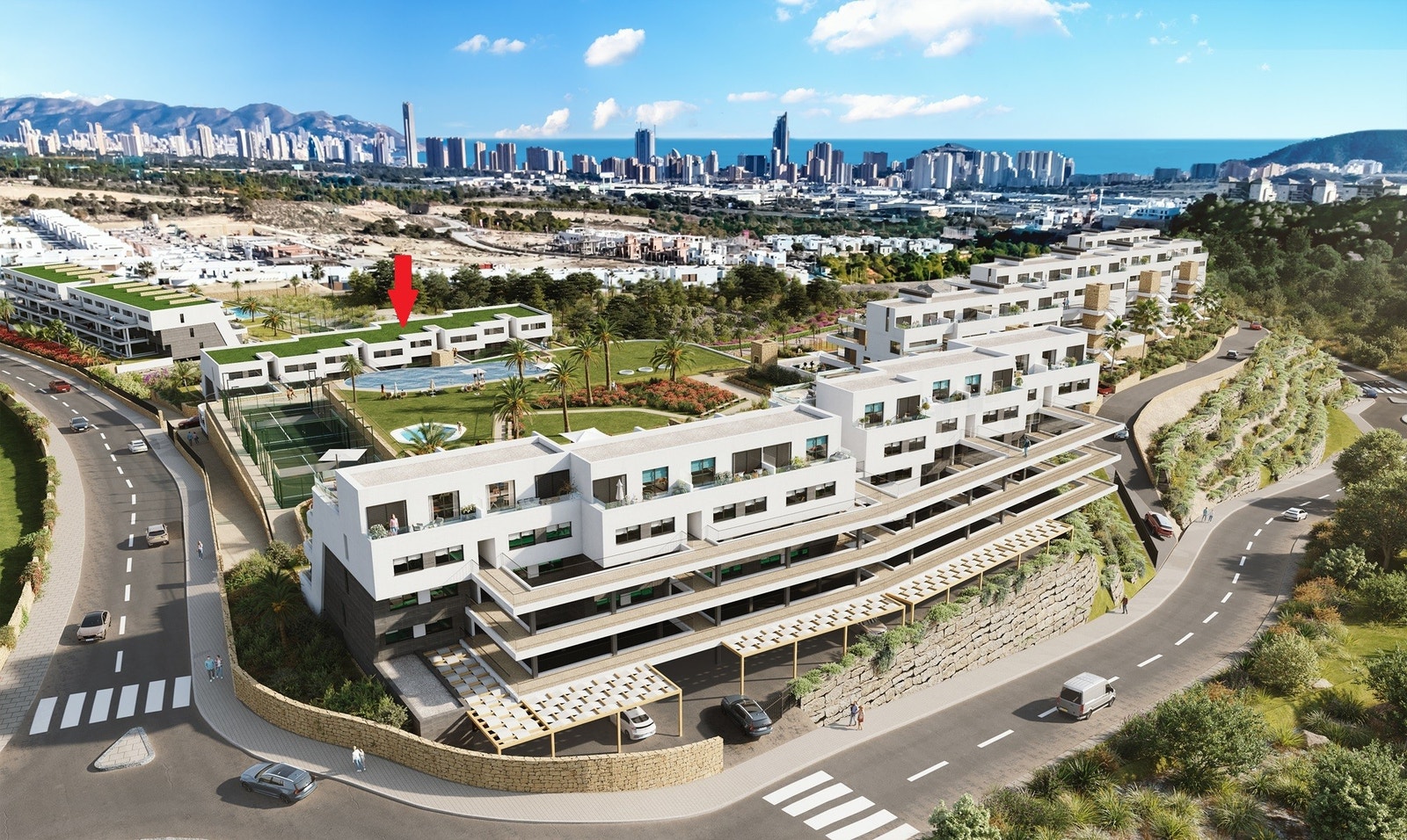 Et meget godt utleieobjekt alle måneder i året pga fasiliteter som oppvarmet bassen, padel, gym etc. Galleribilde