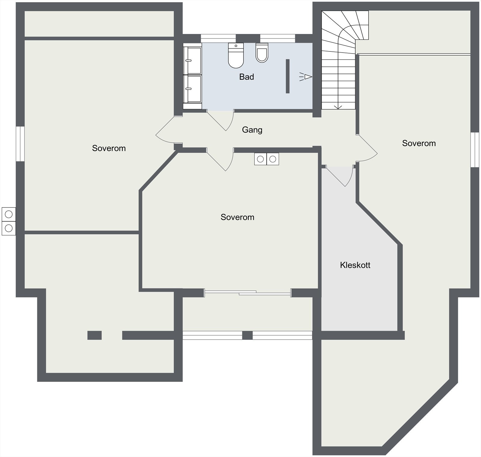 Plantegning 2. Etasje Galleribilde