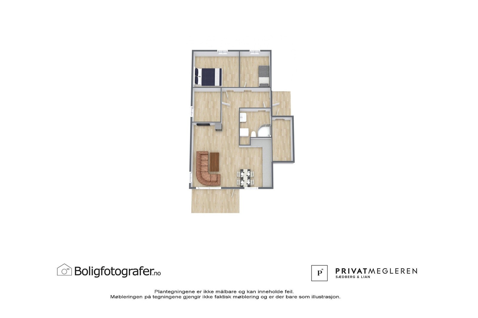 Plantegning 2. etasje - ikke målsatt, kun en illustrasjon. Galleribilde