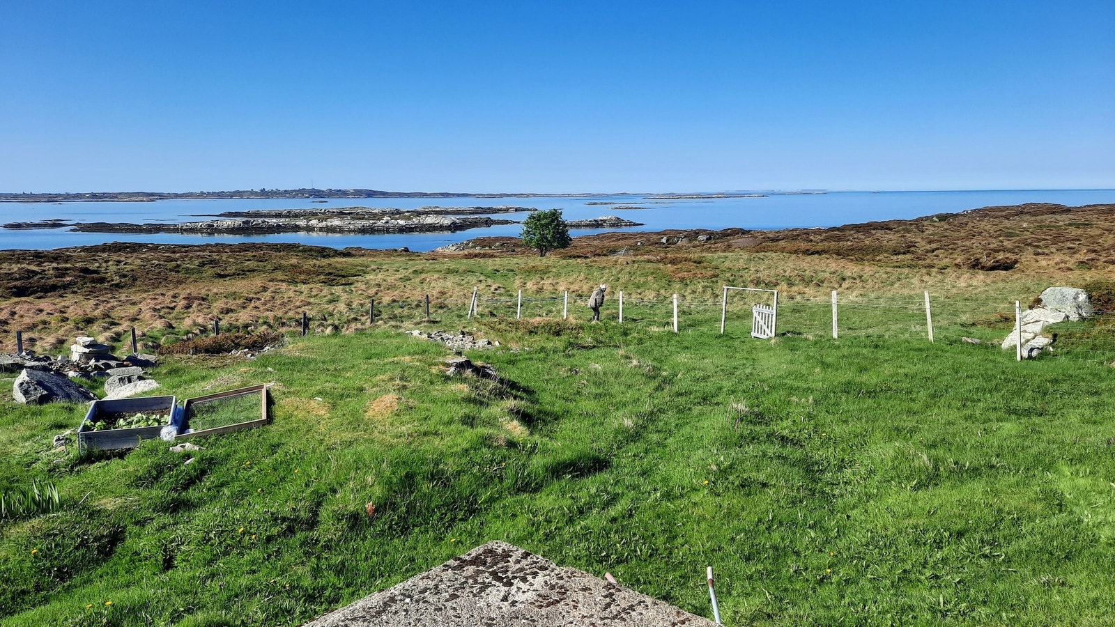 Utsikt nordøstover fra trappa Galleribilde
