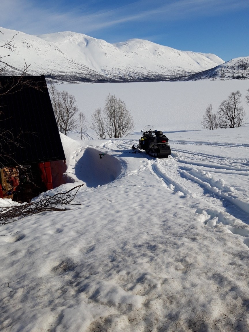 Selgers bilde med vinteraktivitet Galleribilde