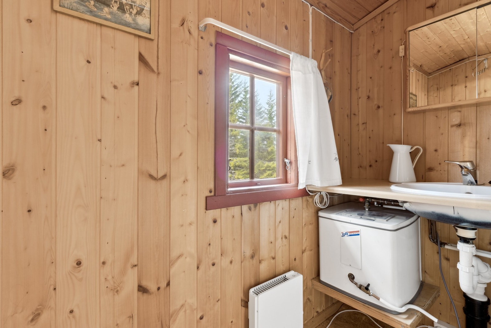 Det er innlagt vann fra egen brønn. Galleribilde