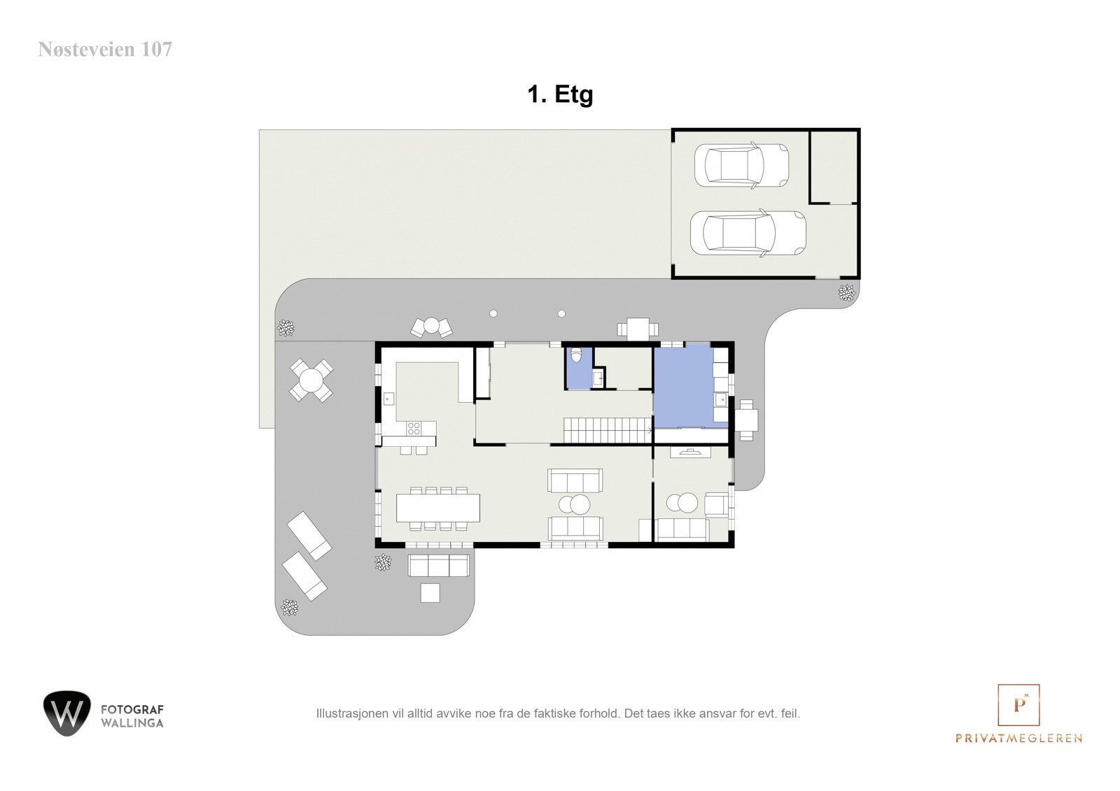 Plantegning første etasje. Galleribilde