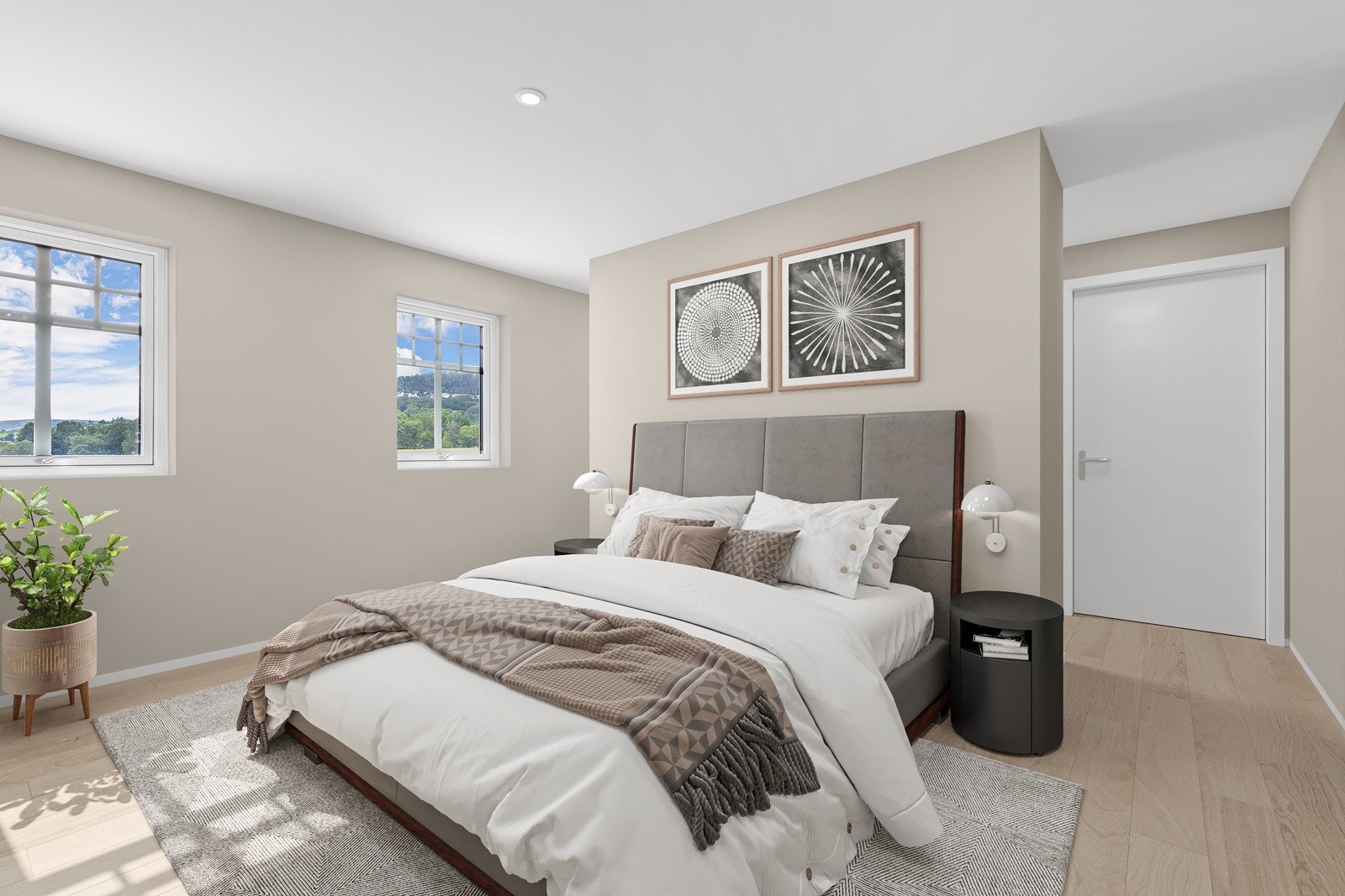 Hovedsoverommet ligger i en egen masteravdeling, som gir en ekstra luksusfølelse med eget bad og omkledningsrom. Galleribilde