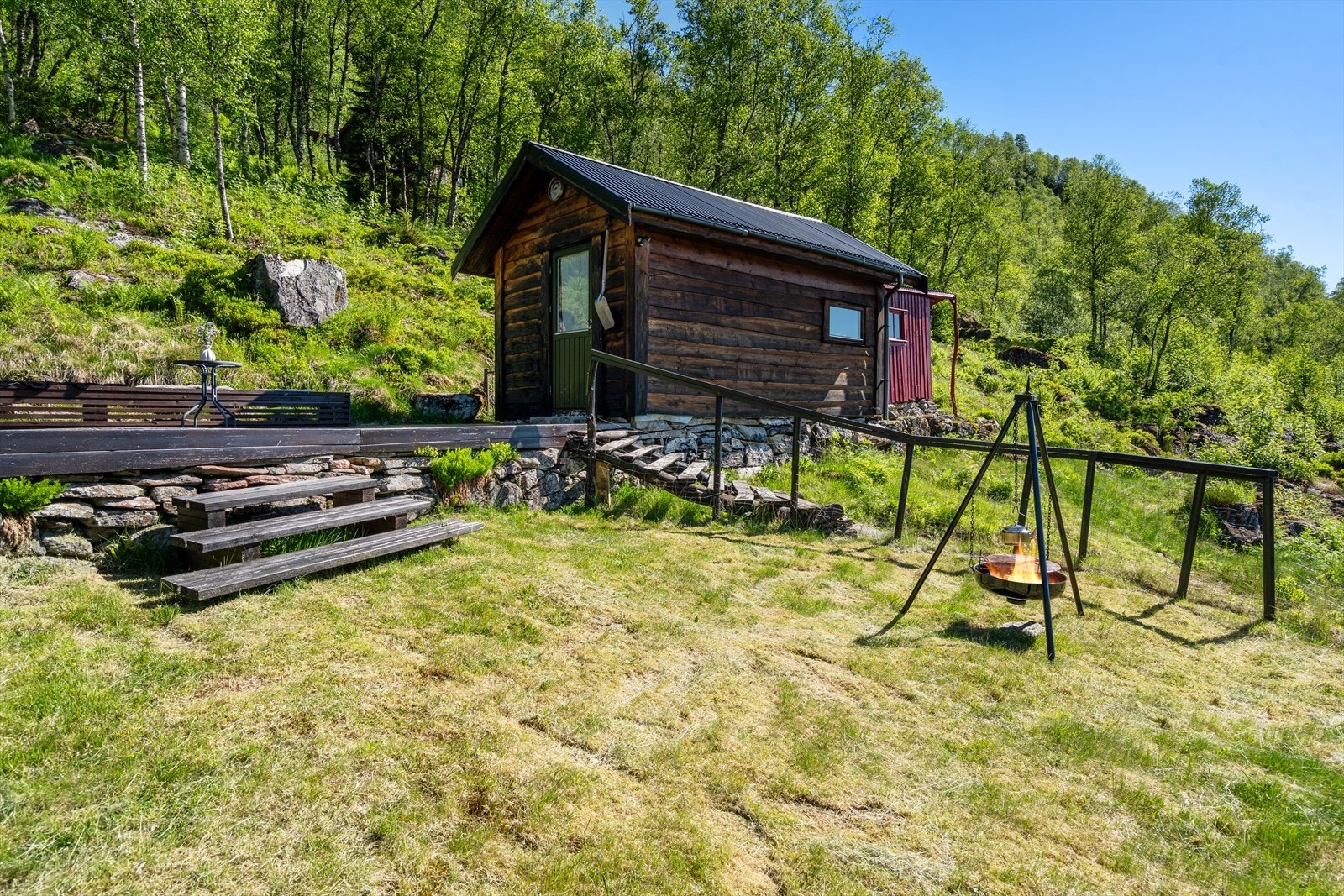 Koselig uteplass Galleribilde