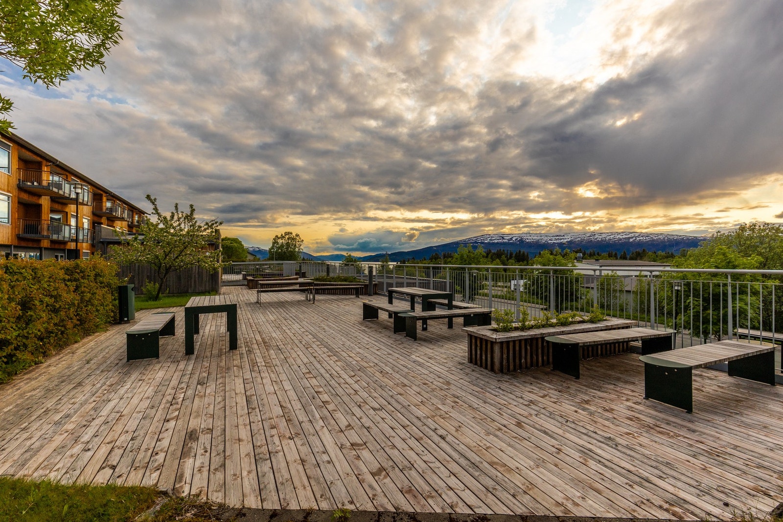 Her kan beboerne nyte en god utsikt Galleribilde