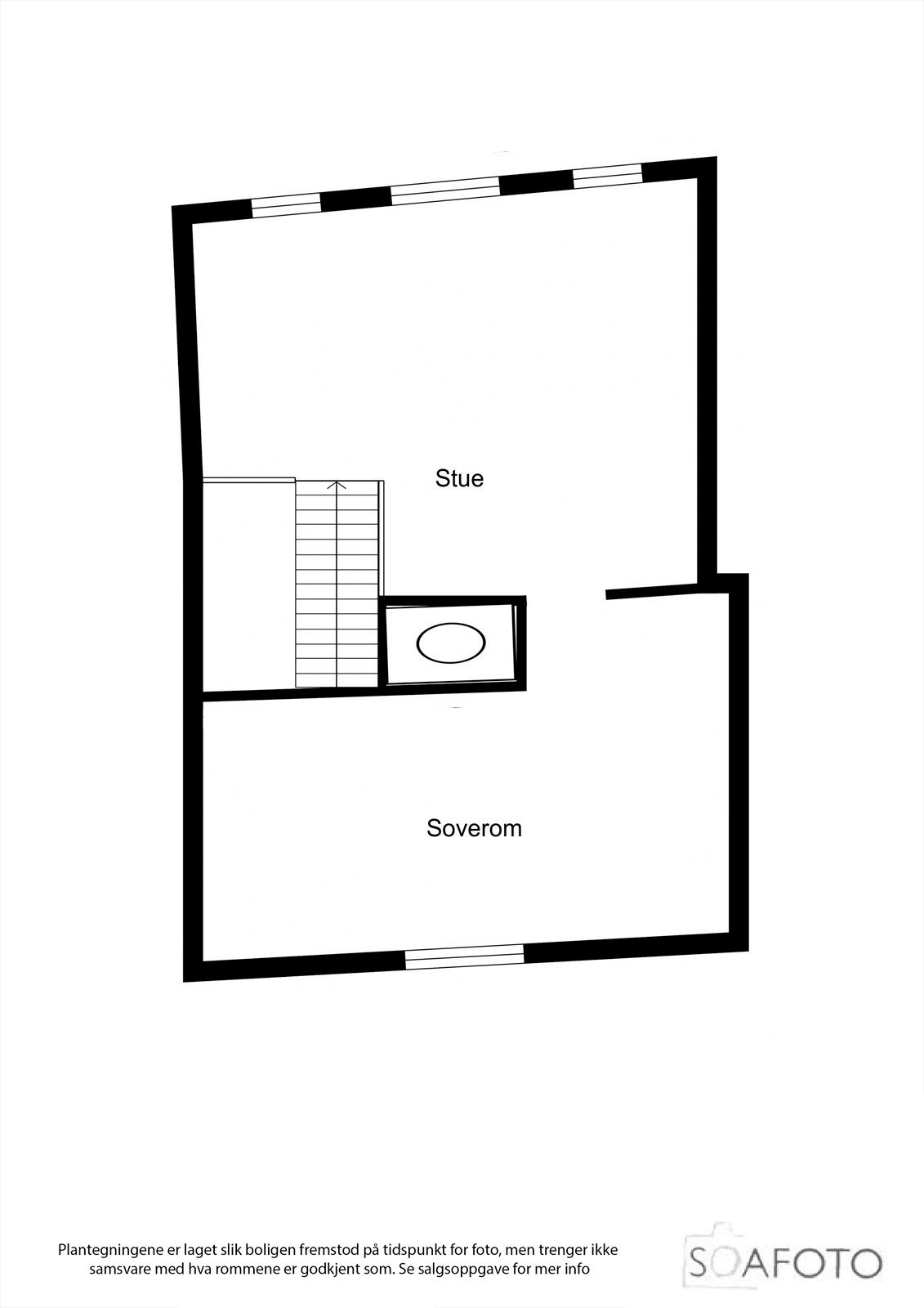 Plantegning 3. etasje (ikke byggemeldt) Galleribilde