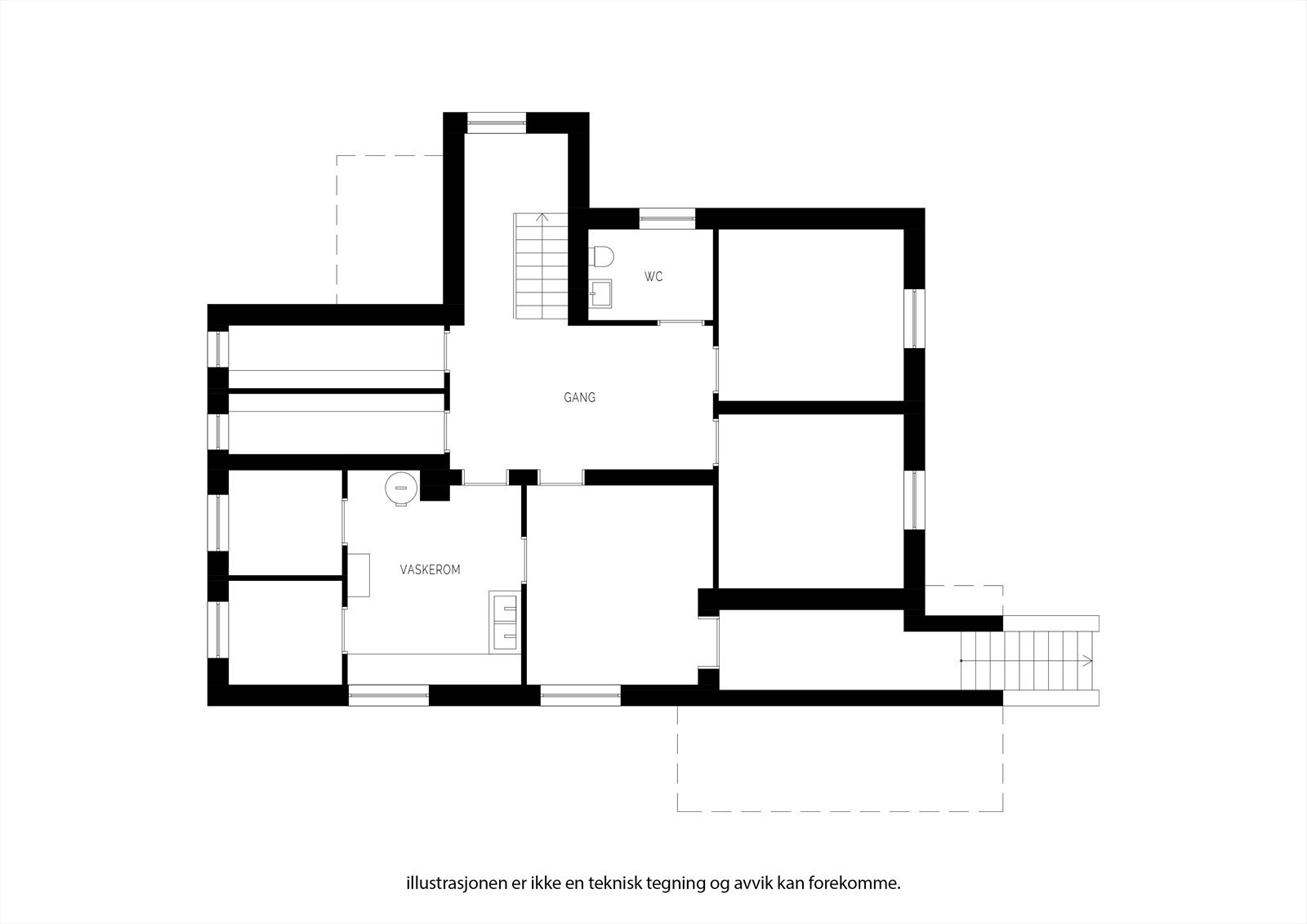Plantegning kjeller Galleribilde