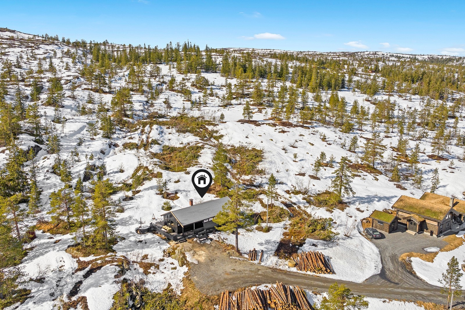 Parkering på tomten Galleribilde