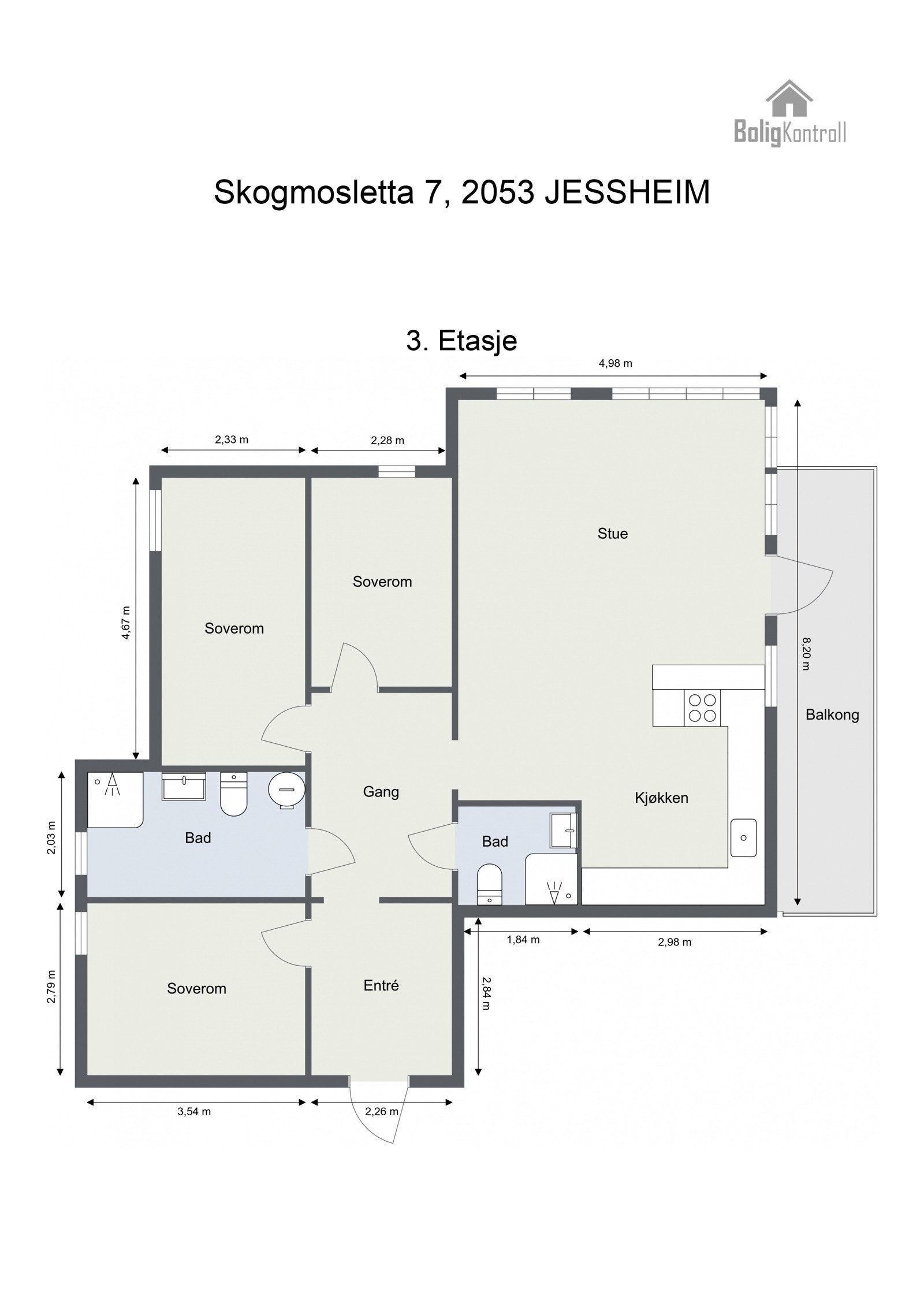 Plantegning - Skogmosletta 7, leilighet 5 Galleribilde