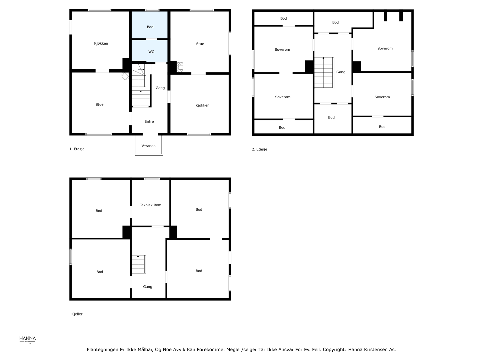 Plantegning - Alle plan Galleribilde