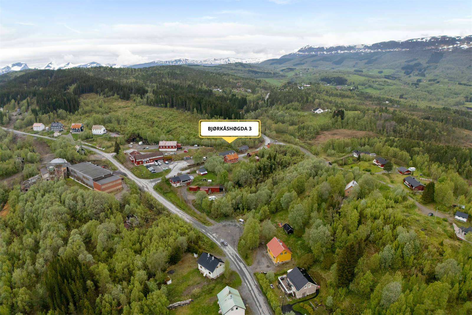 Landlig beliggenhet i rolige omgivelser Galleribilde